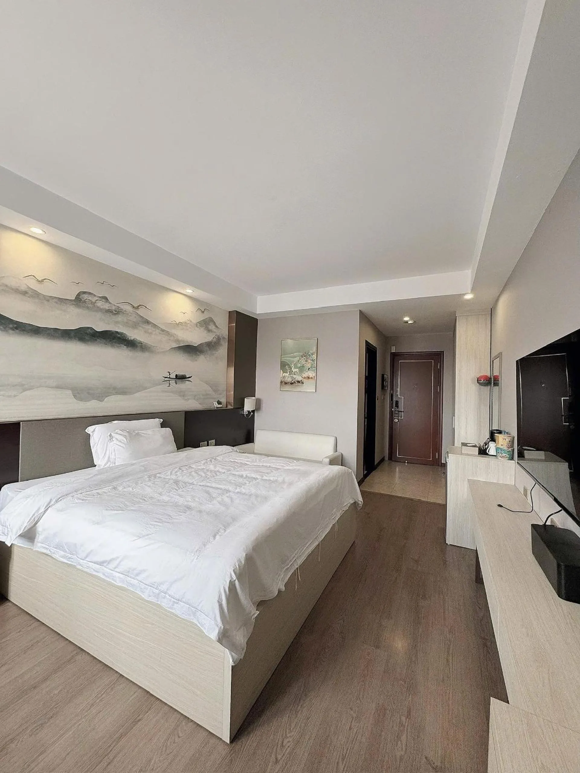 Bed in 东都明月酒店Dong Do Minh Nguyet