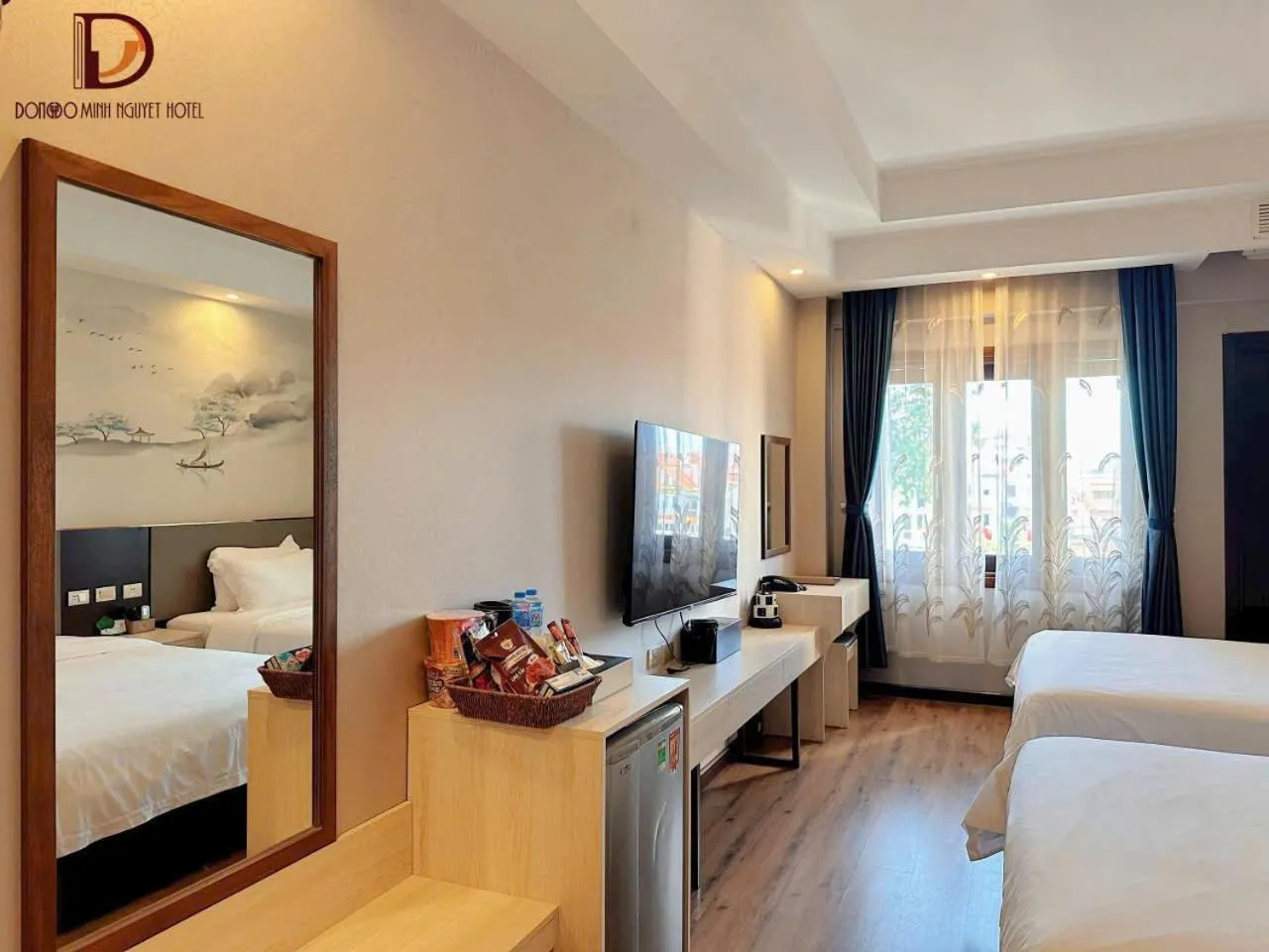 Bed in 东都明月酒店Dong Do Minh Nguyet