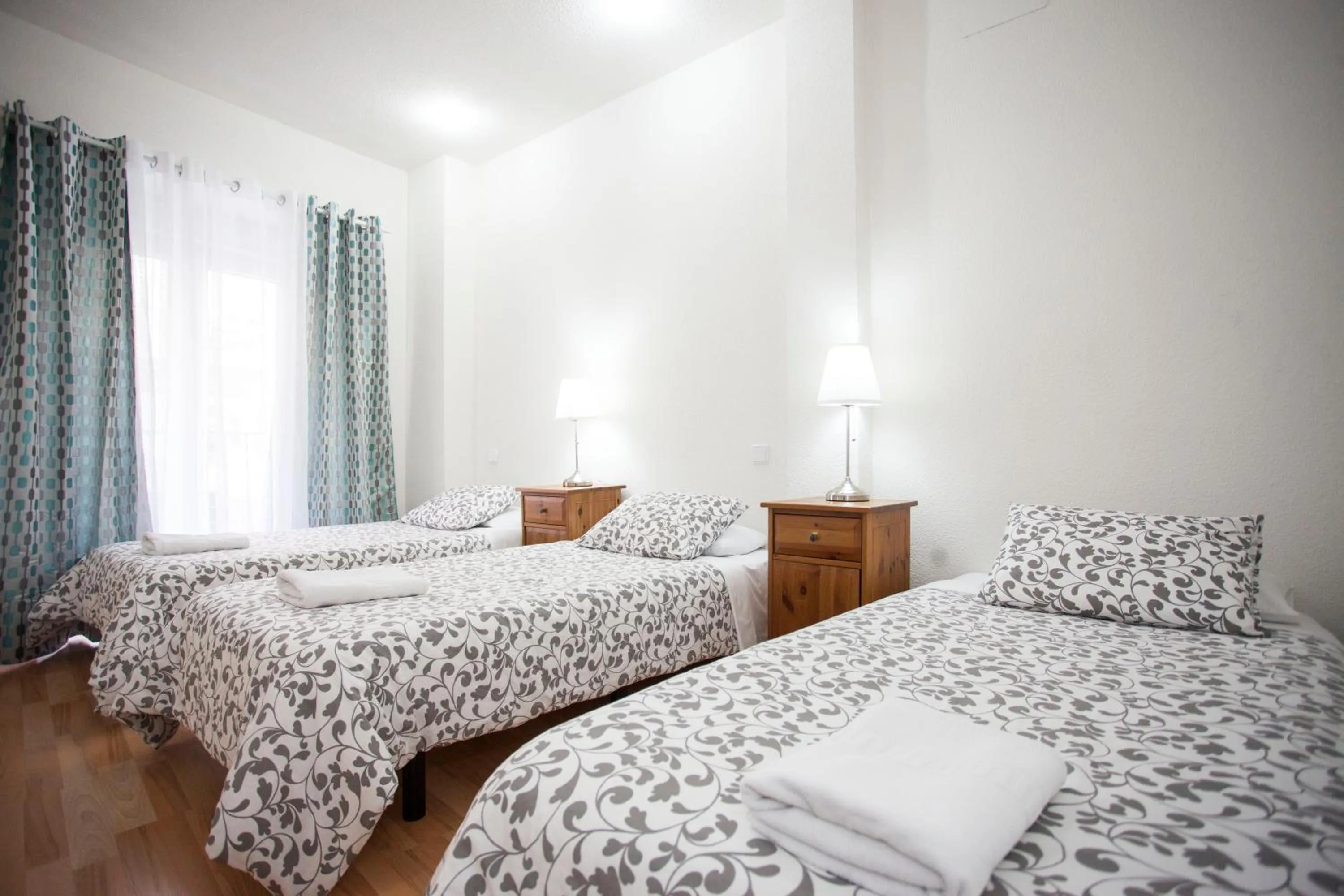 Balcony/Terrace, Bed in Fuencarral Apartments