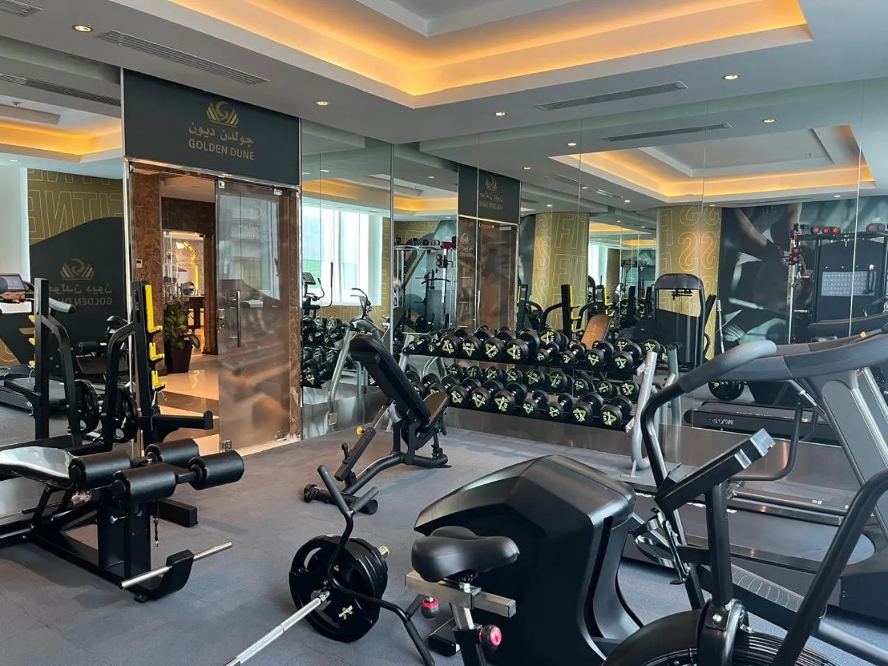Fitness centre/facilities in Golden Dune Residential Unit - Almalaz
