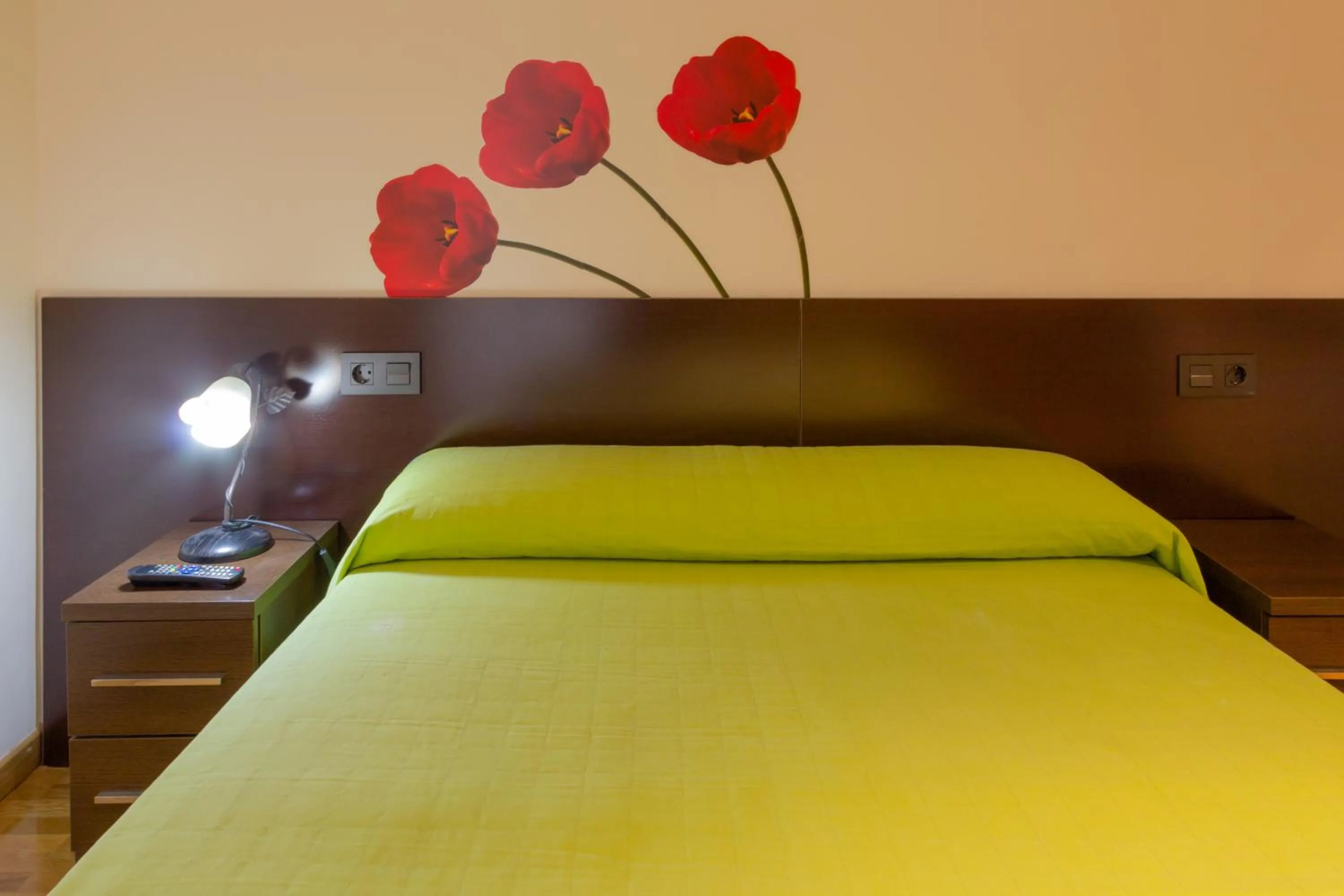 Bed in Pension Logroño