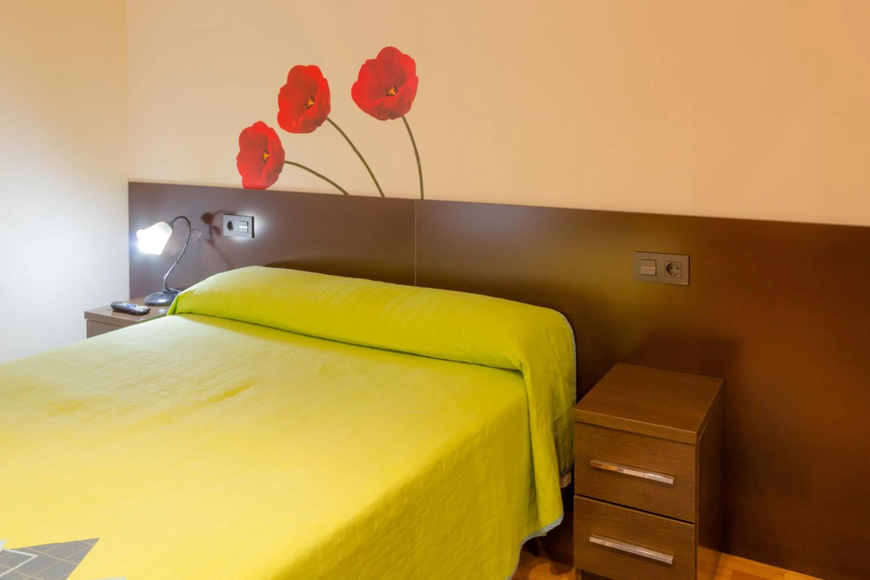 Bed in Pension Logroño