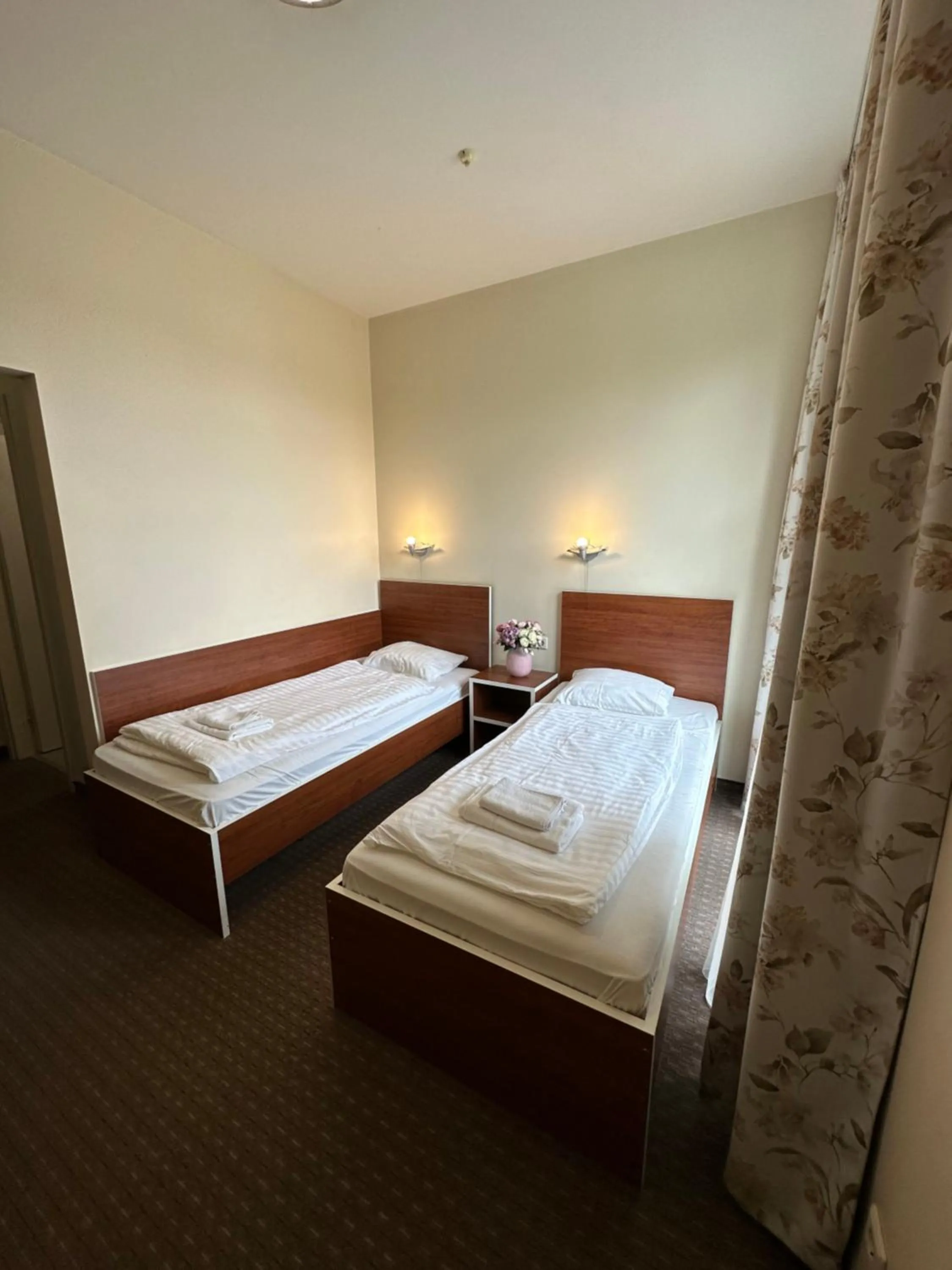 Bed in Riga Unimars Hotel