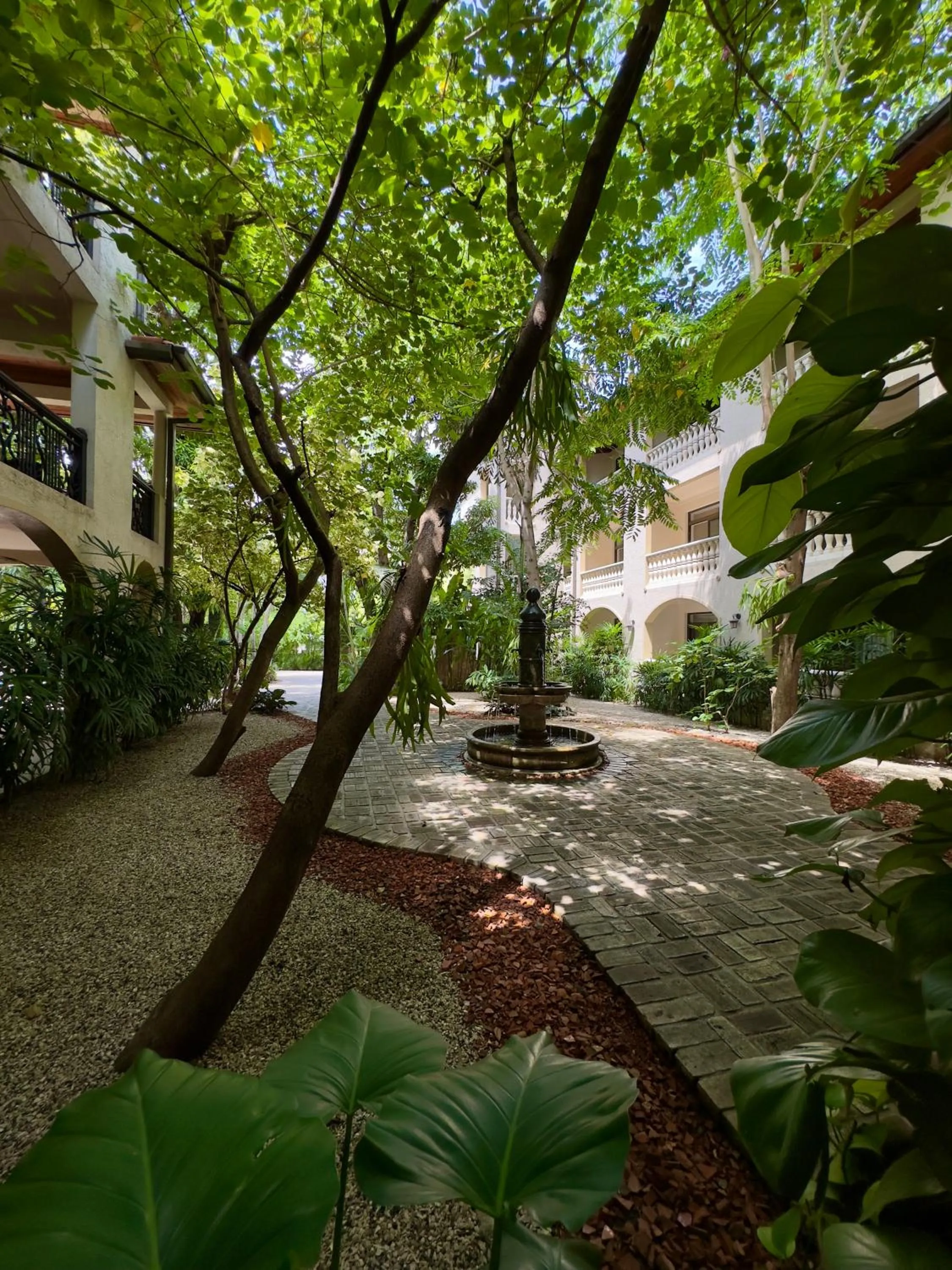 Inner courtyard view in Hotel Villa Therese