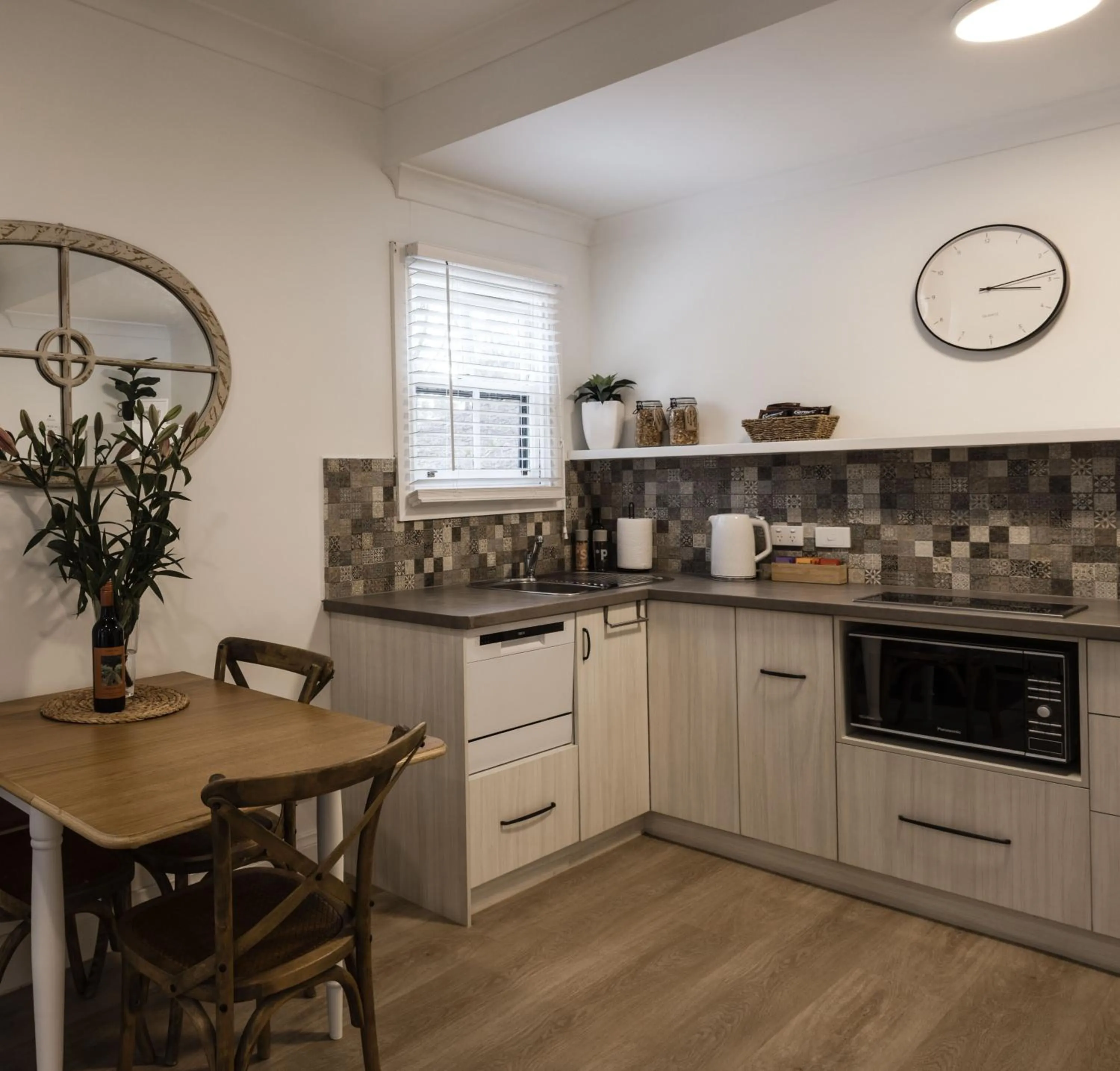Dining area in St Helen's Cottages