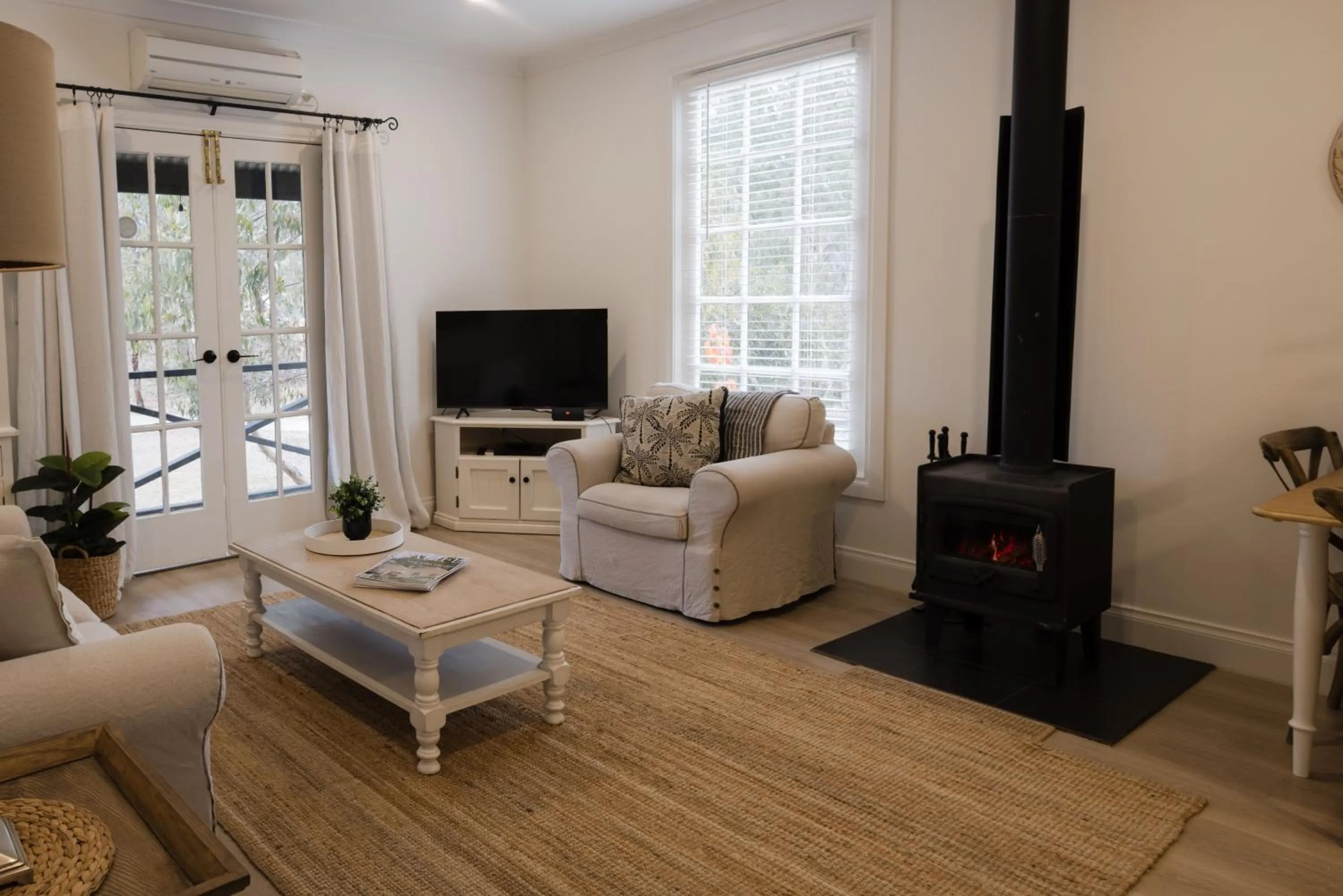 Living room in St Helen's Cottages