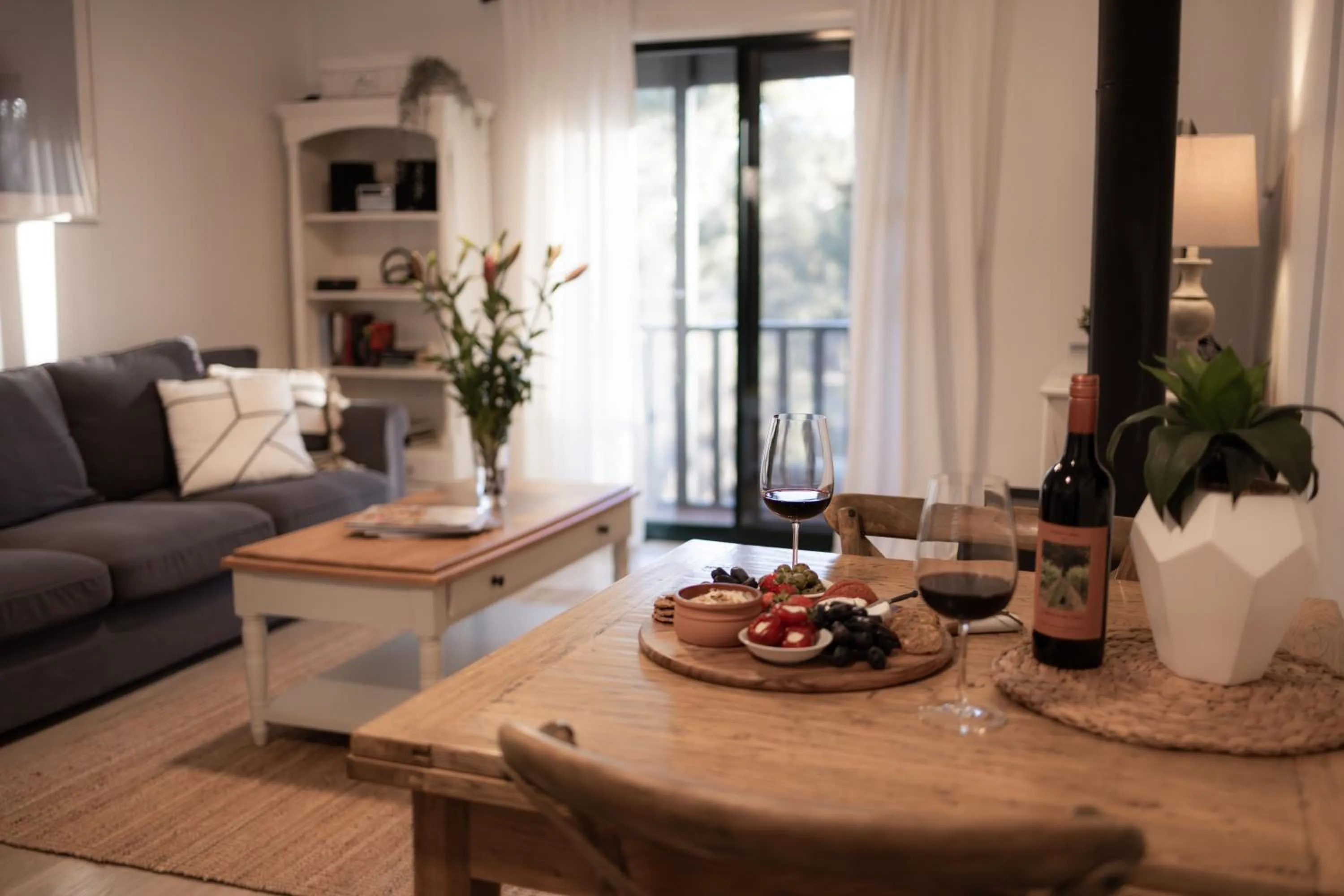 Living room in St Helen's Cottages