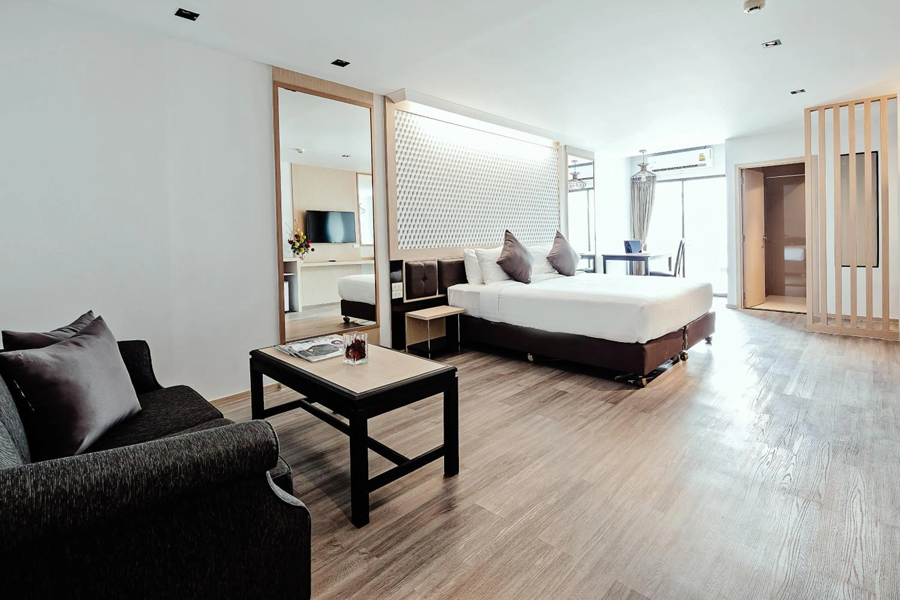 Bedroom, Bed in Three Sukhumvit Hotel - SHA Plus Certified