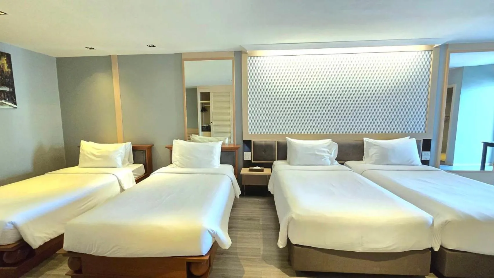 Bed in Three Sukhumvit Hotel - SHA Plus Certified