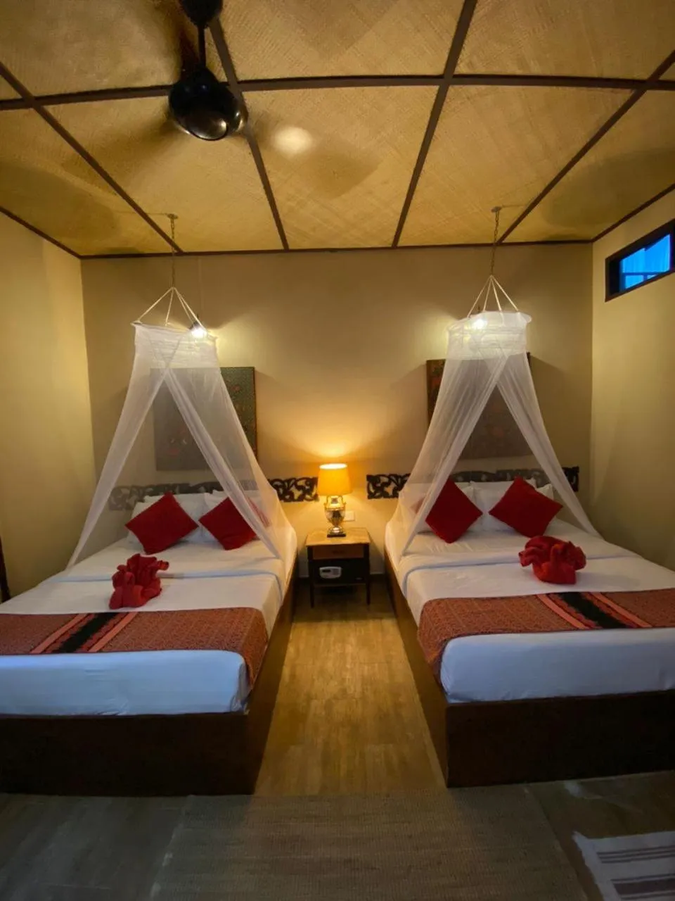 Bed in Ombak Dive Resort Perhentian Island