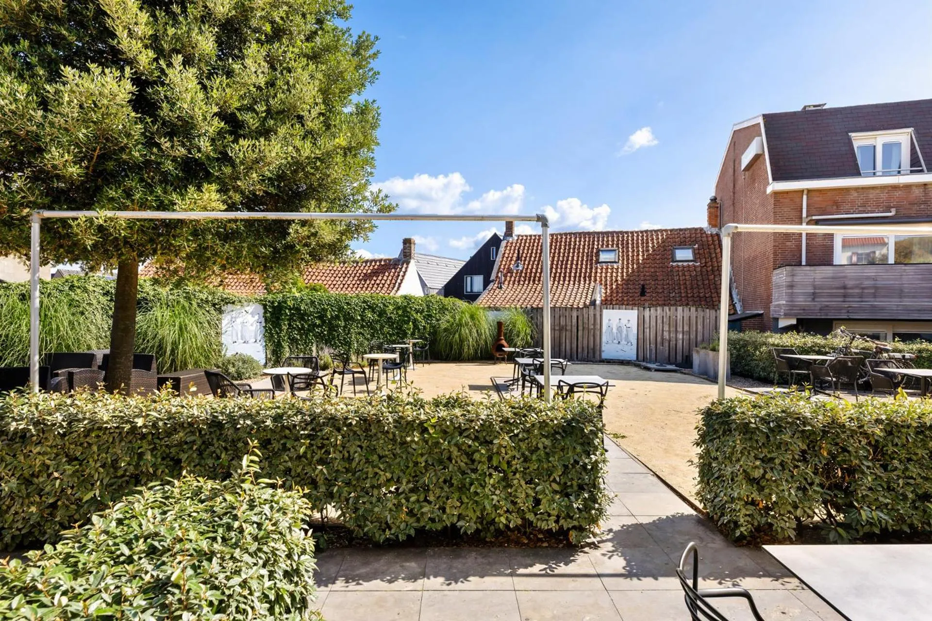 Inner courtyard view in Strandhotel Zoutelande