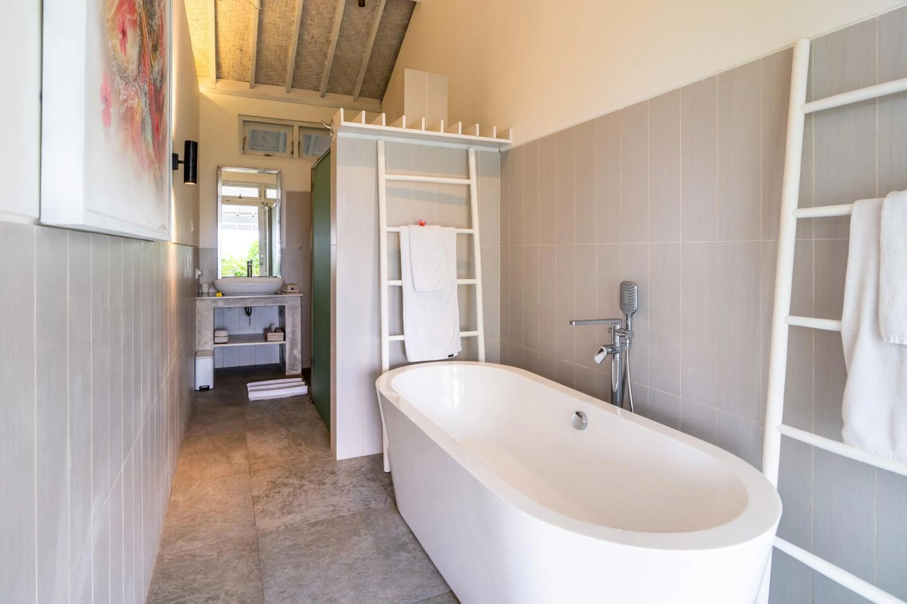 Bathroom, Bed in Shunyata Villas Bali