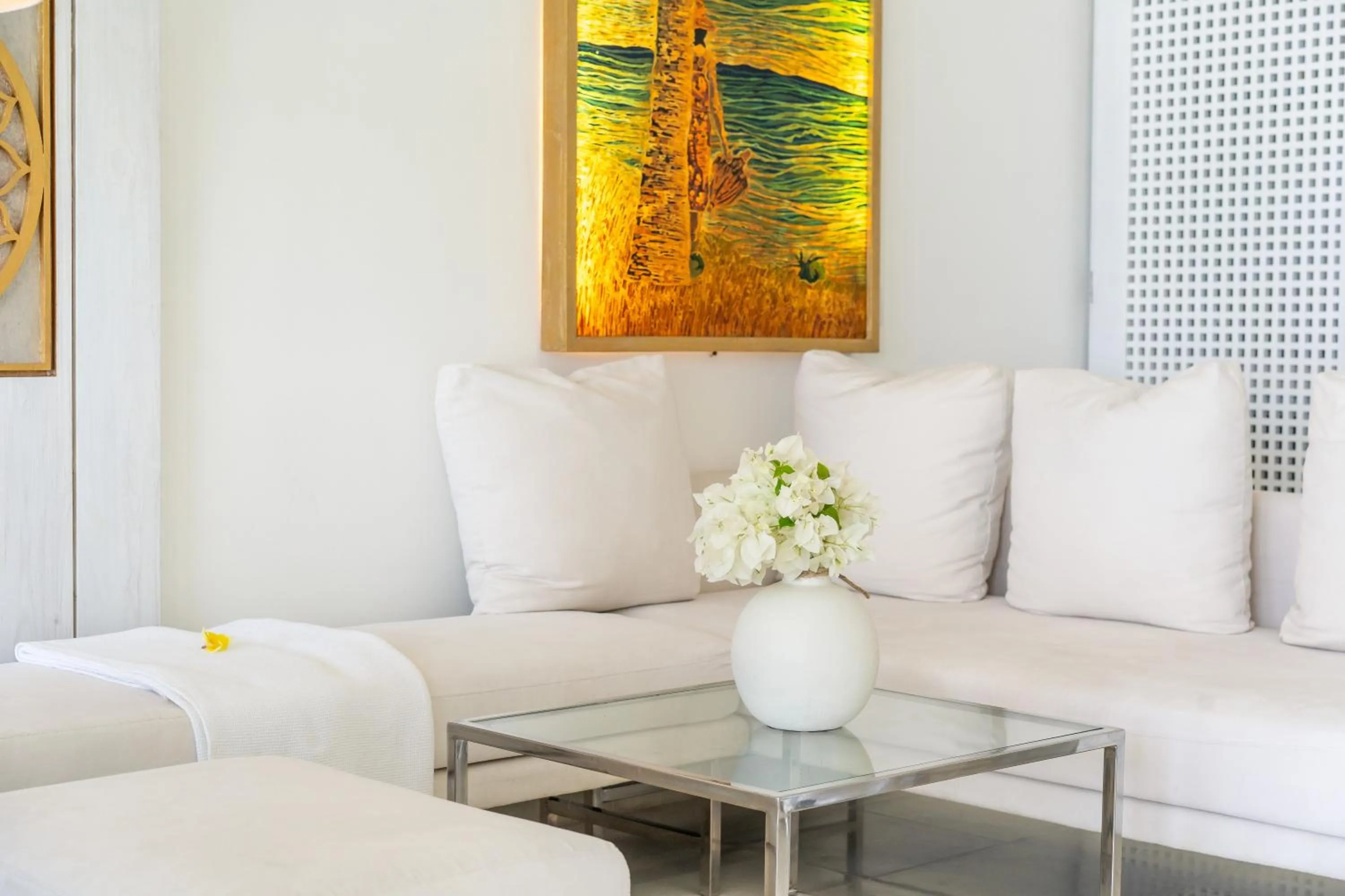 Living room in Shunyata Villas Bali