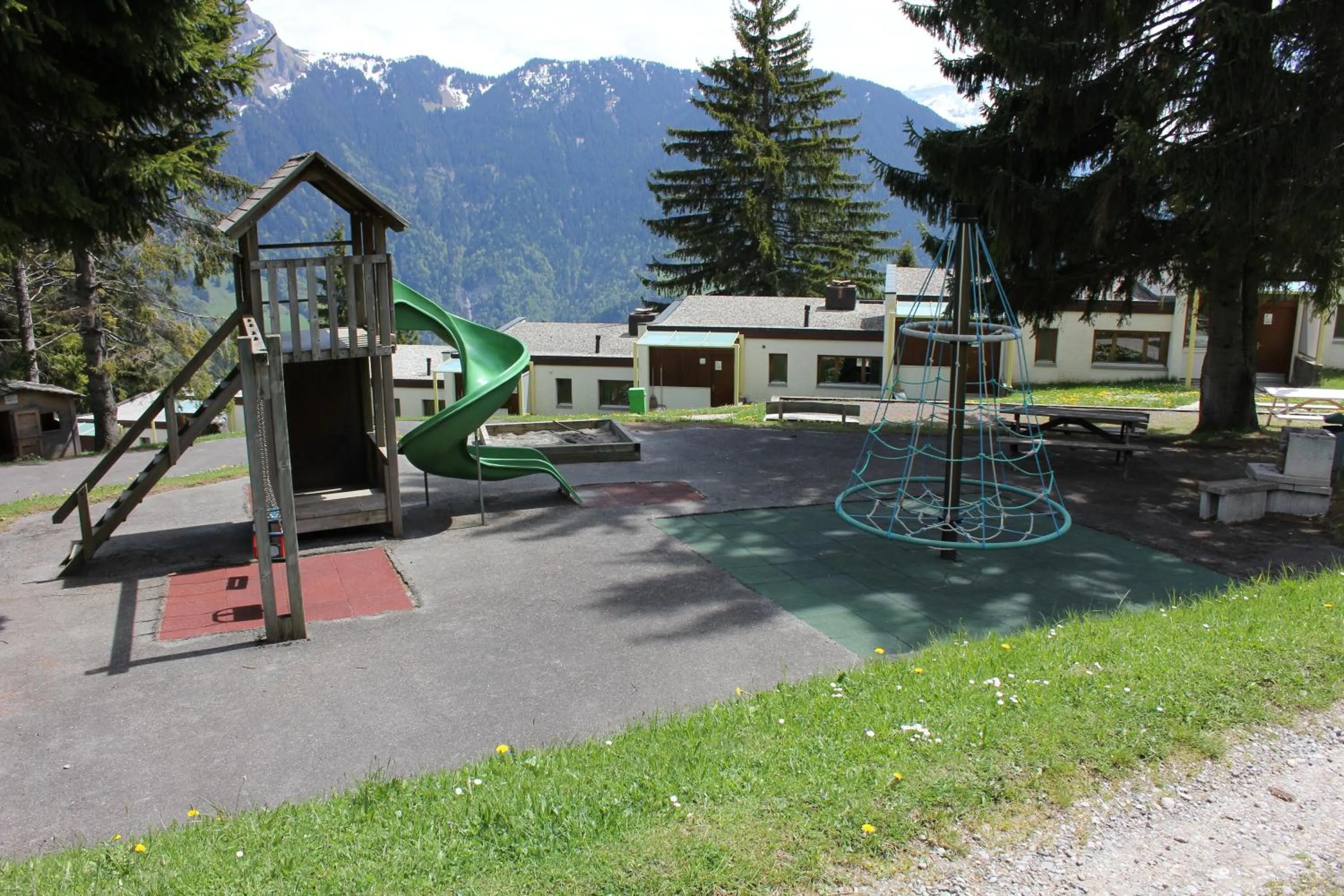 Children play ground in Leysin Lodge