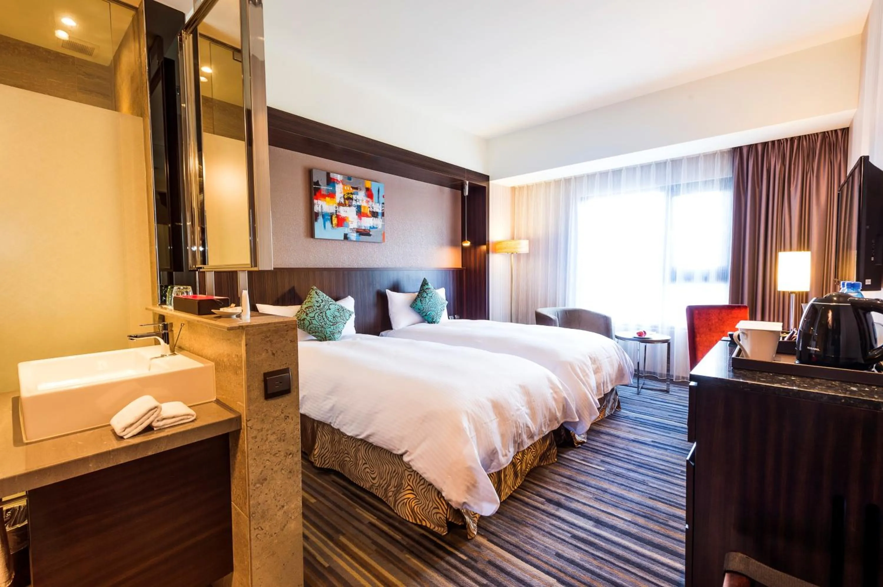 Photo of the whole room, Bed in In Sky Hotel