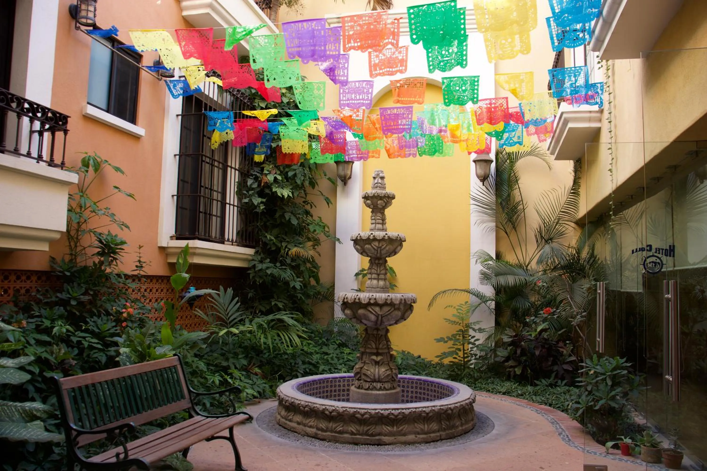 Inner courtyard view in HOTEL COLLI