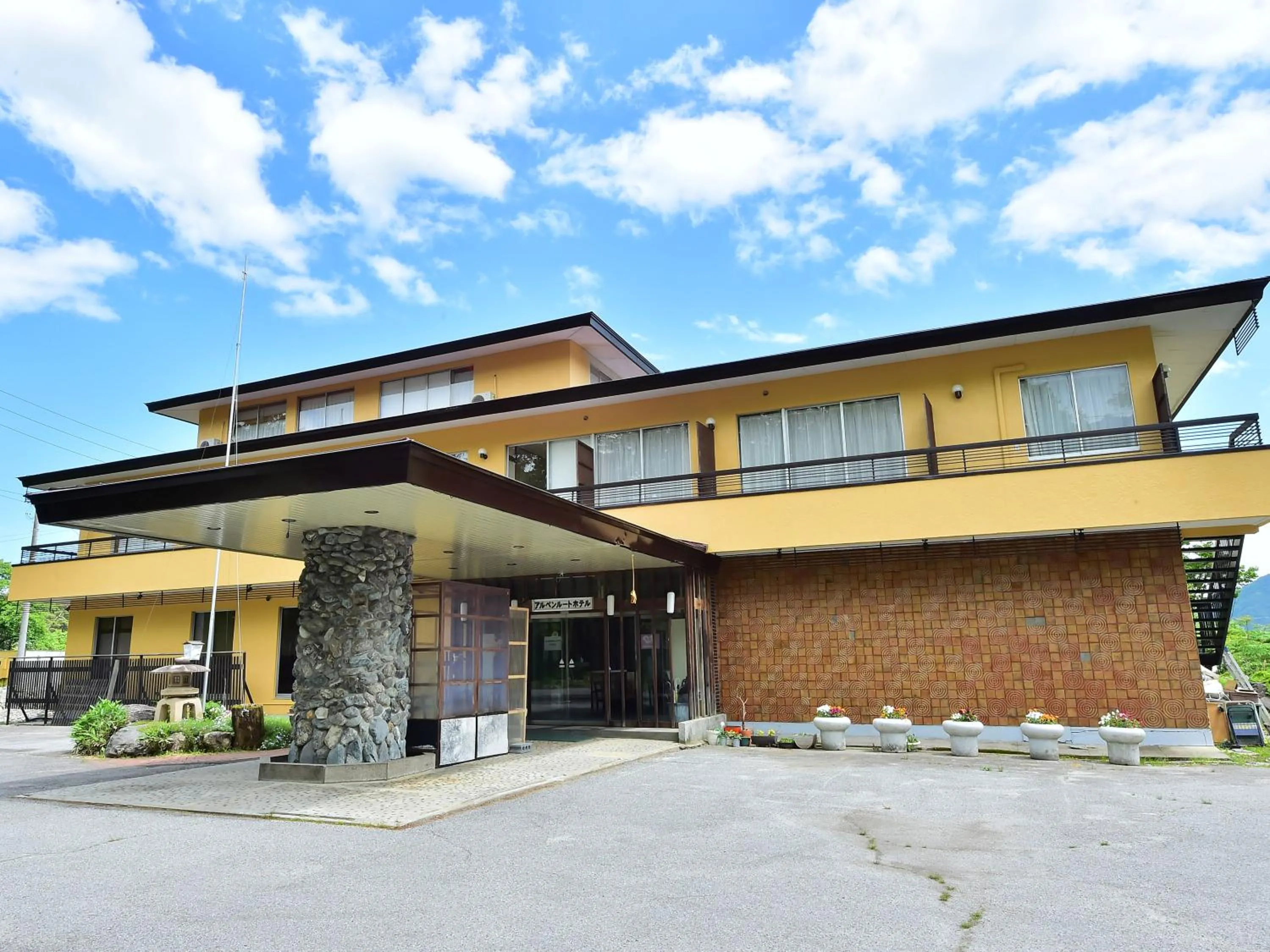 Property building in Alpine Route Hotel