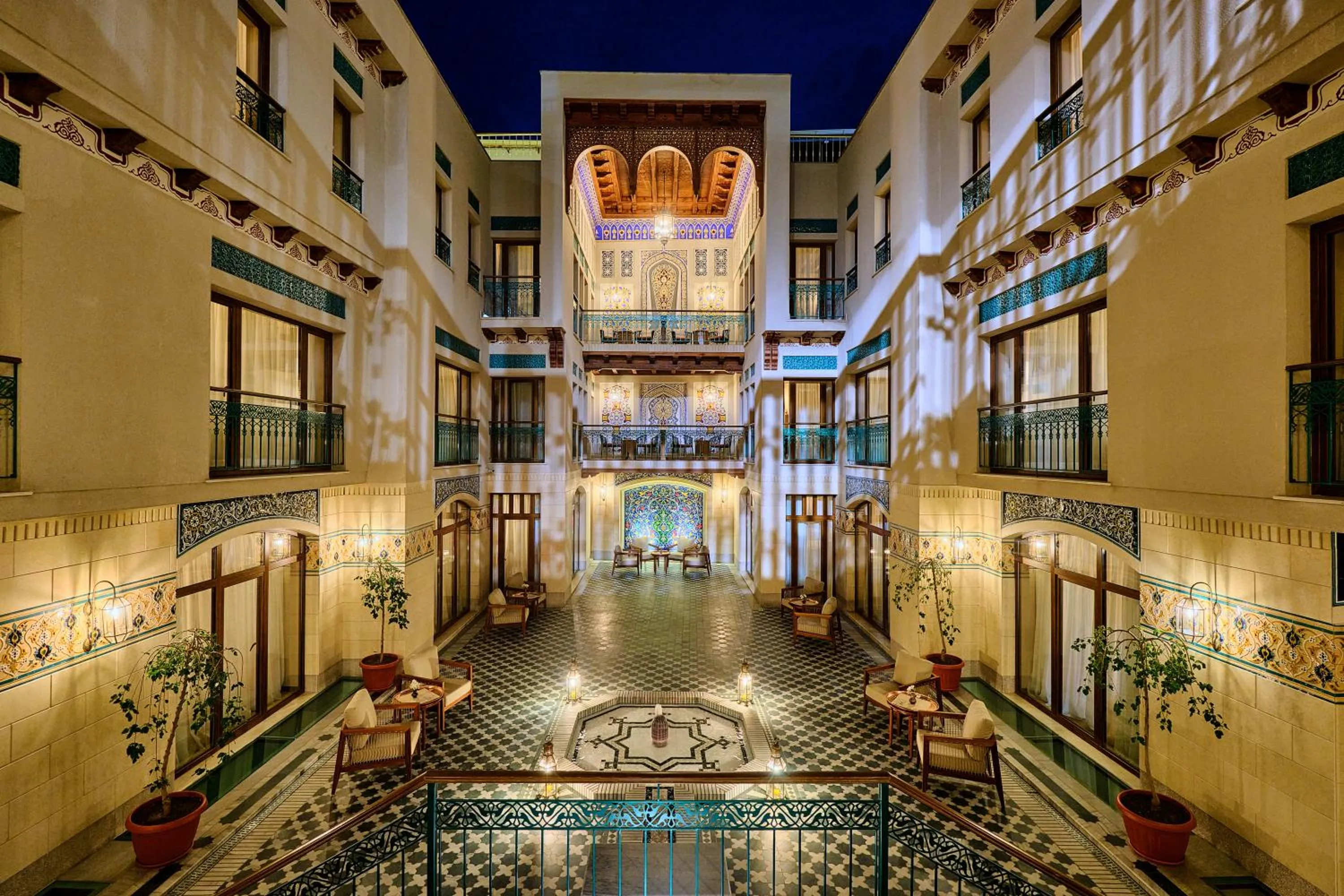 Inner courtyard view in Kosh Havuz boutique hotel