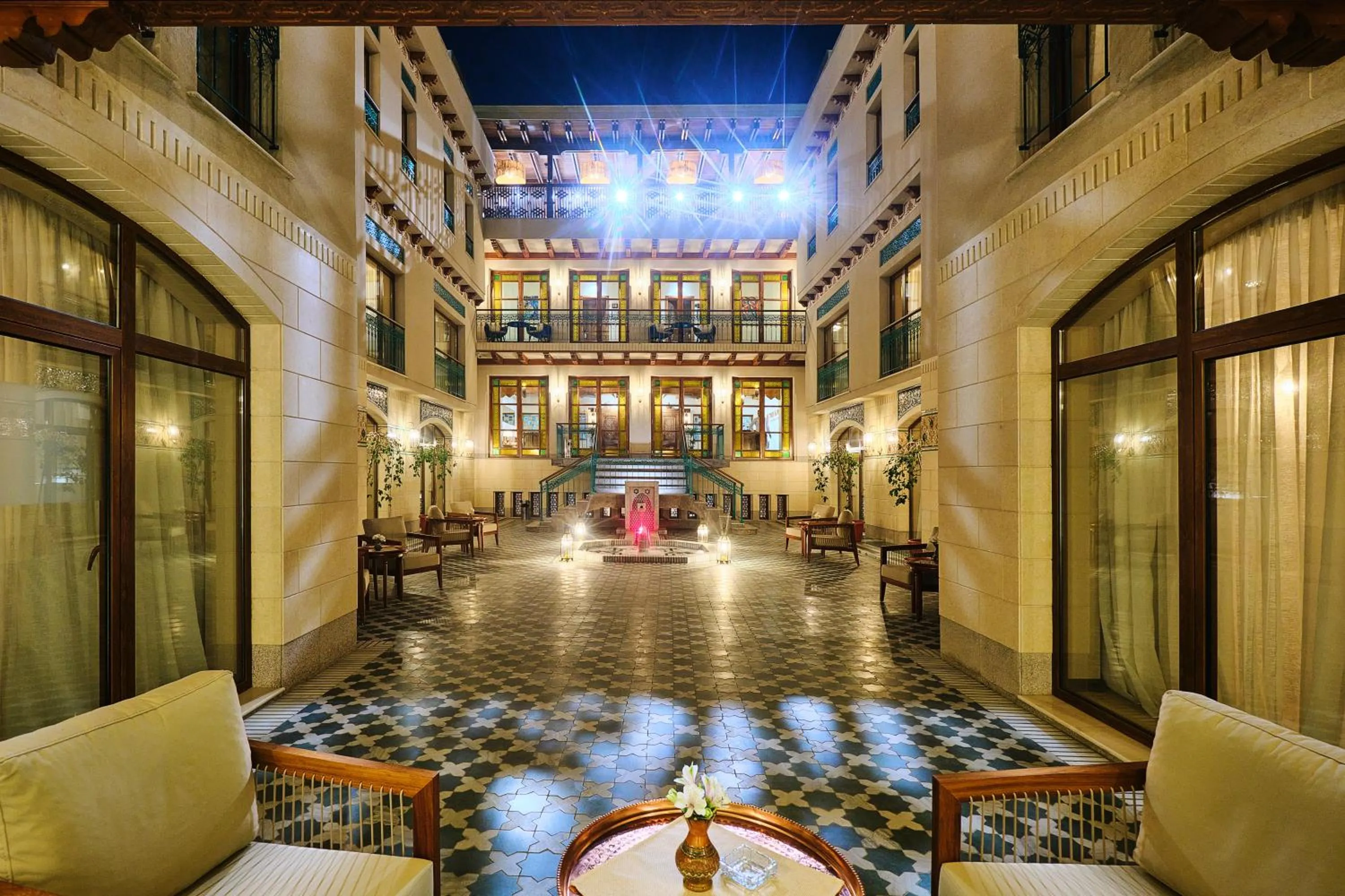 Inner courtyard view in Kosh Havuz boutique hotel