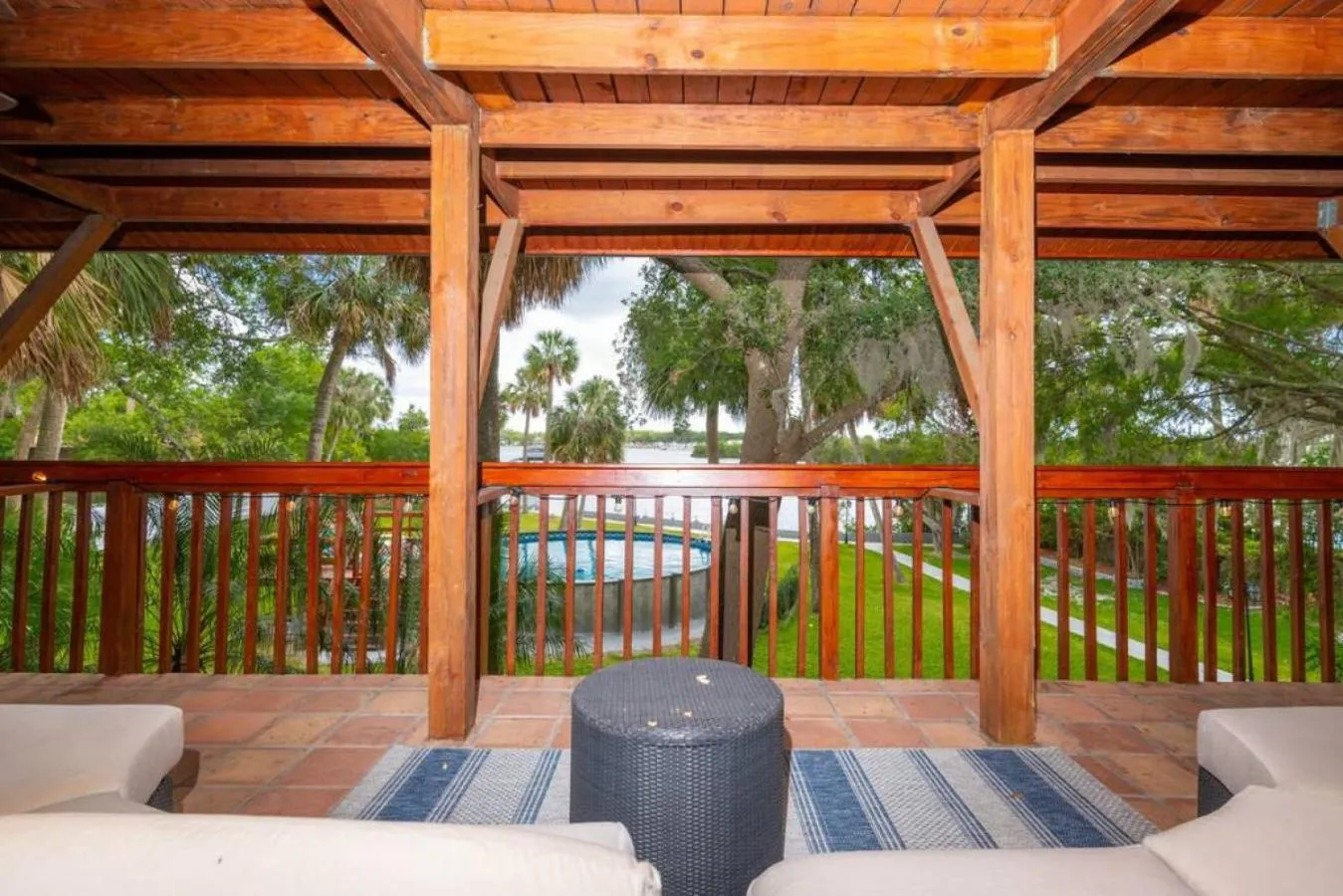 Waterfront 6BR Oasis with Pool, Gym, and Huge Dock