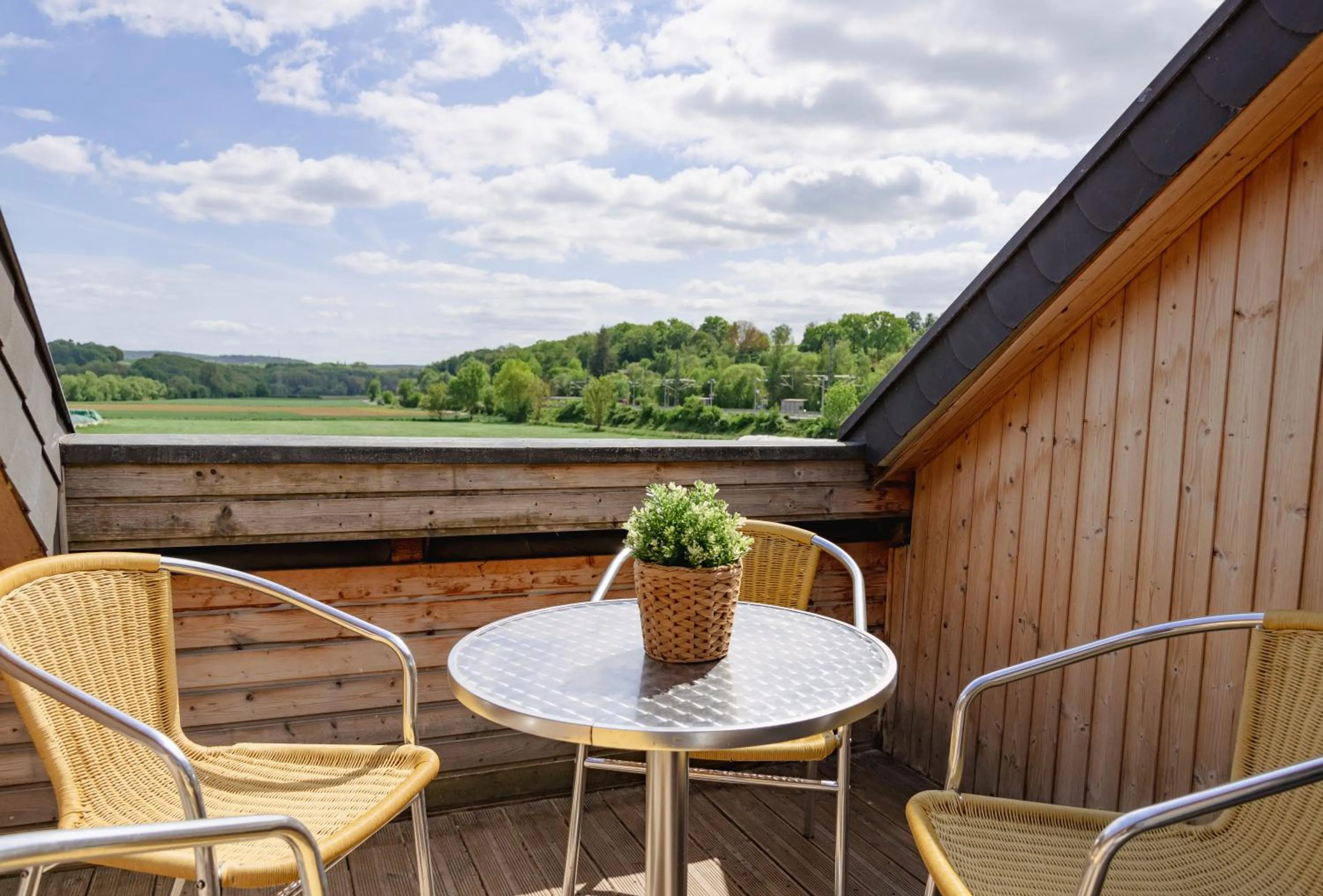 Balcony/Terrace in Pension Zur Mühle