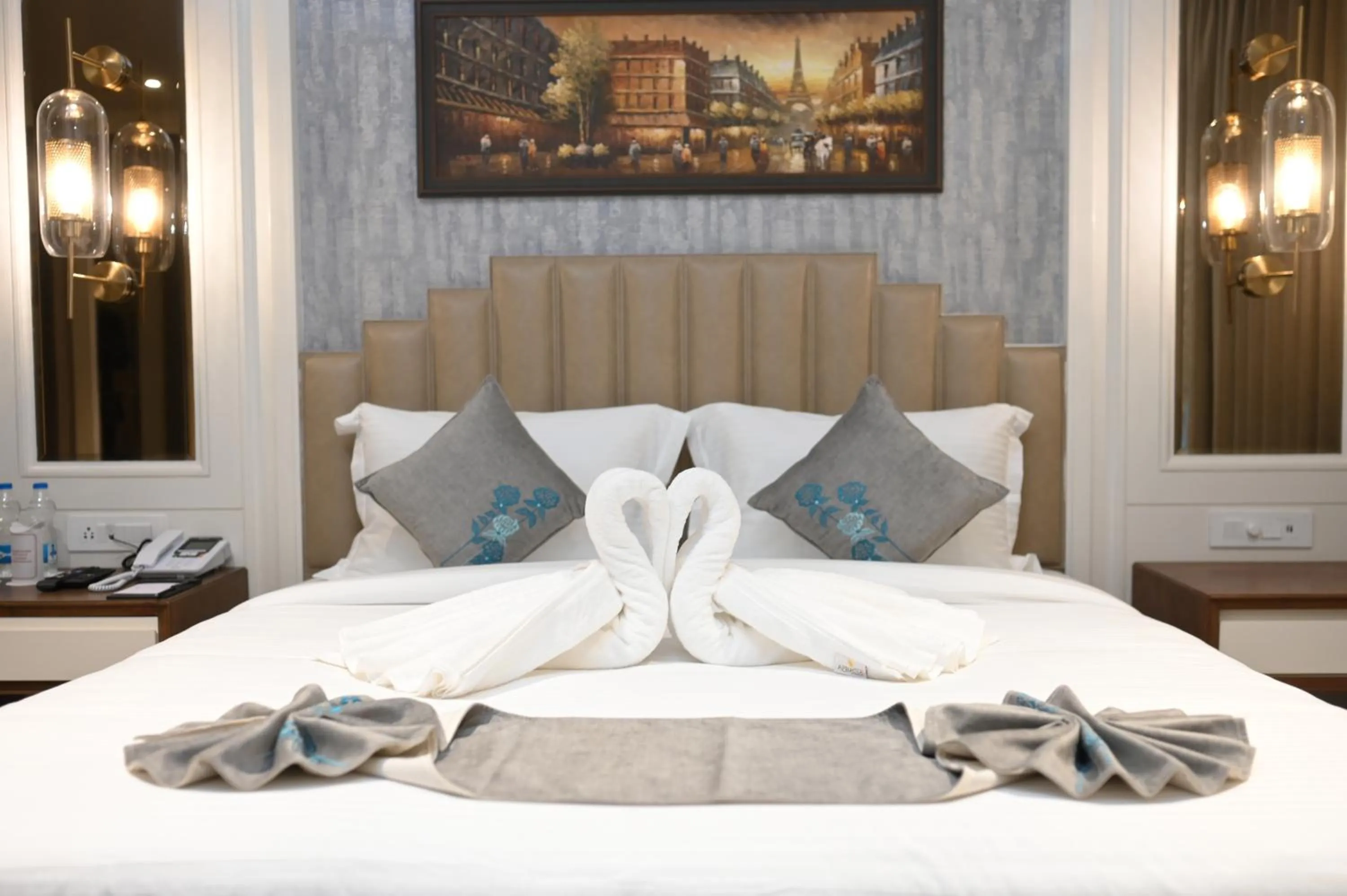 Bed in Hotel Apricia