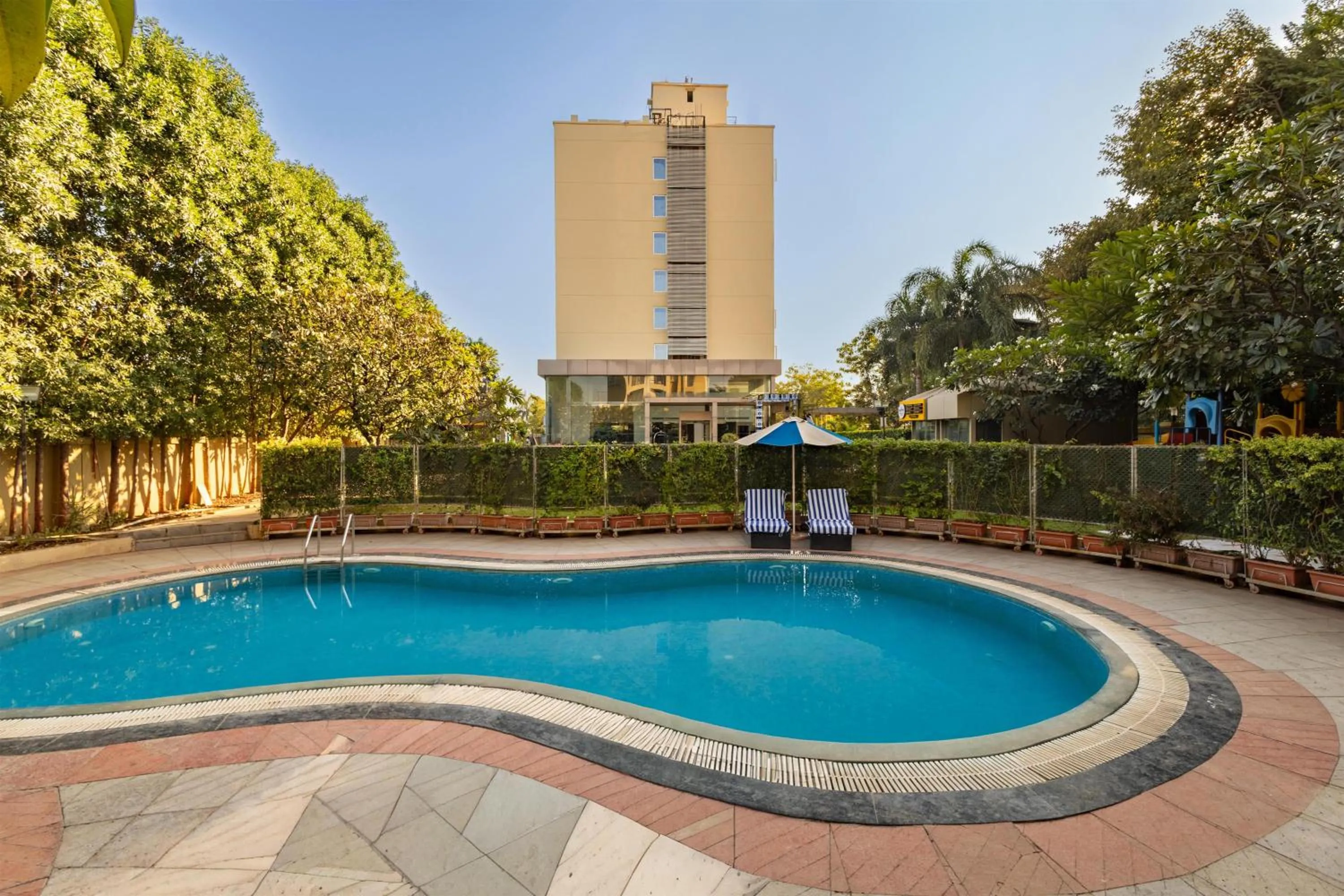 Pool view in Temple Tree Hotel Shirdi, a member of Radisson Individuals
