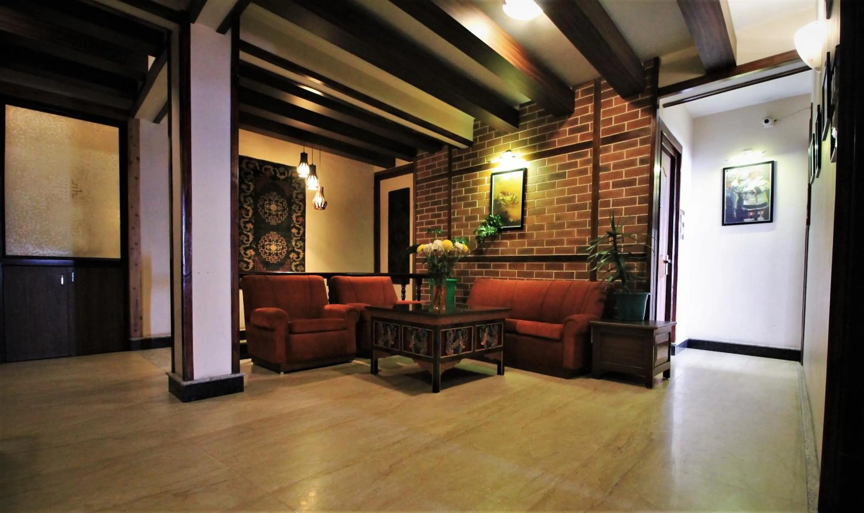 Seating area in Orchid Lords Eco Inn Gangtok