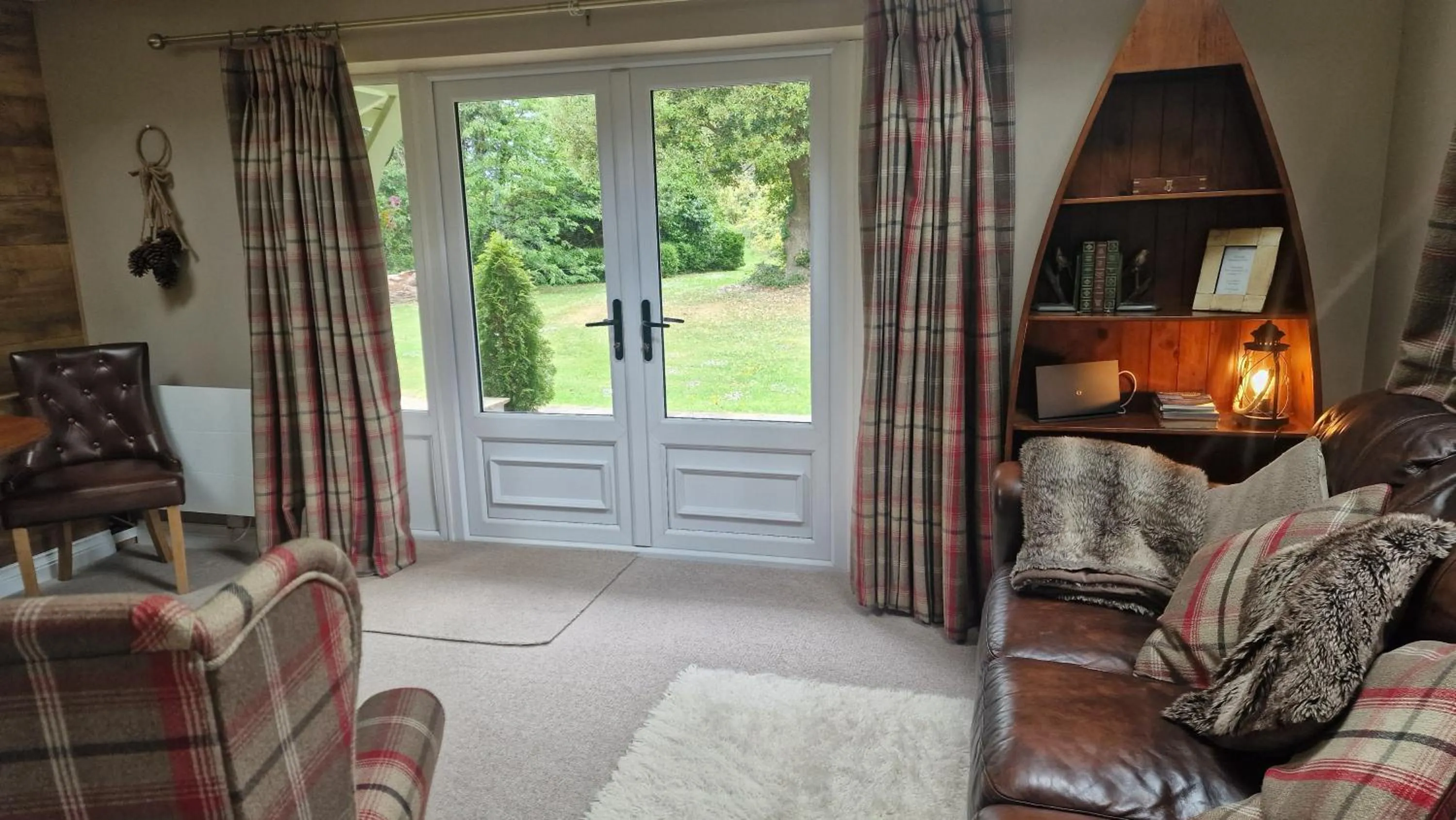 Living room in Glyn Isa Country House luxury self catering accommodation
