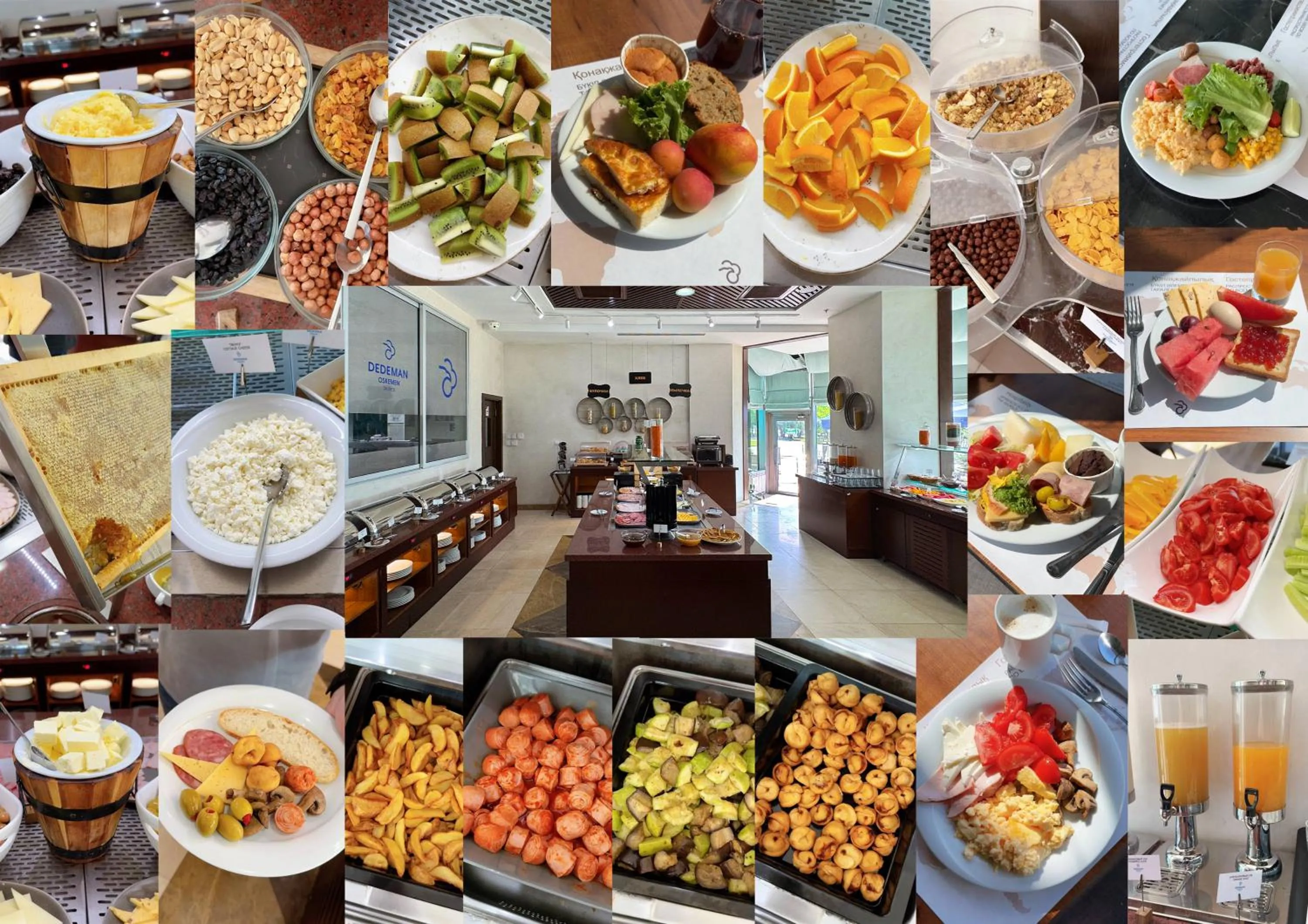 Breakfast in Dedeman Oskemen Hotel