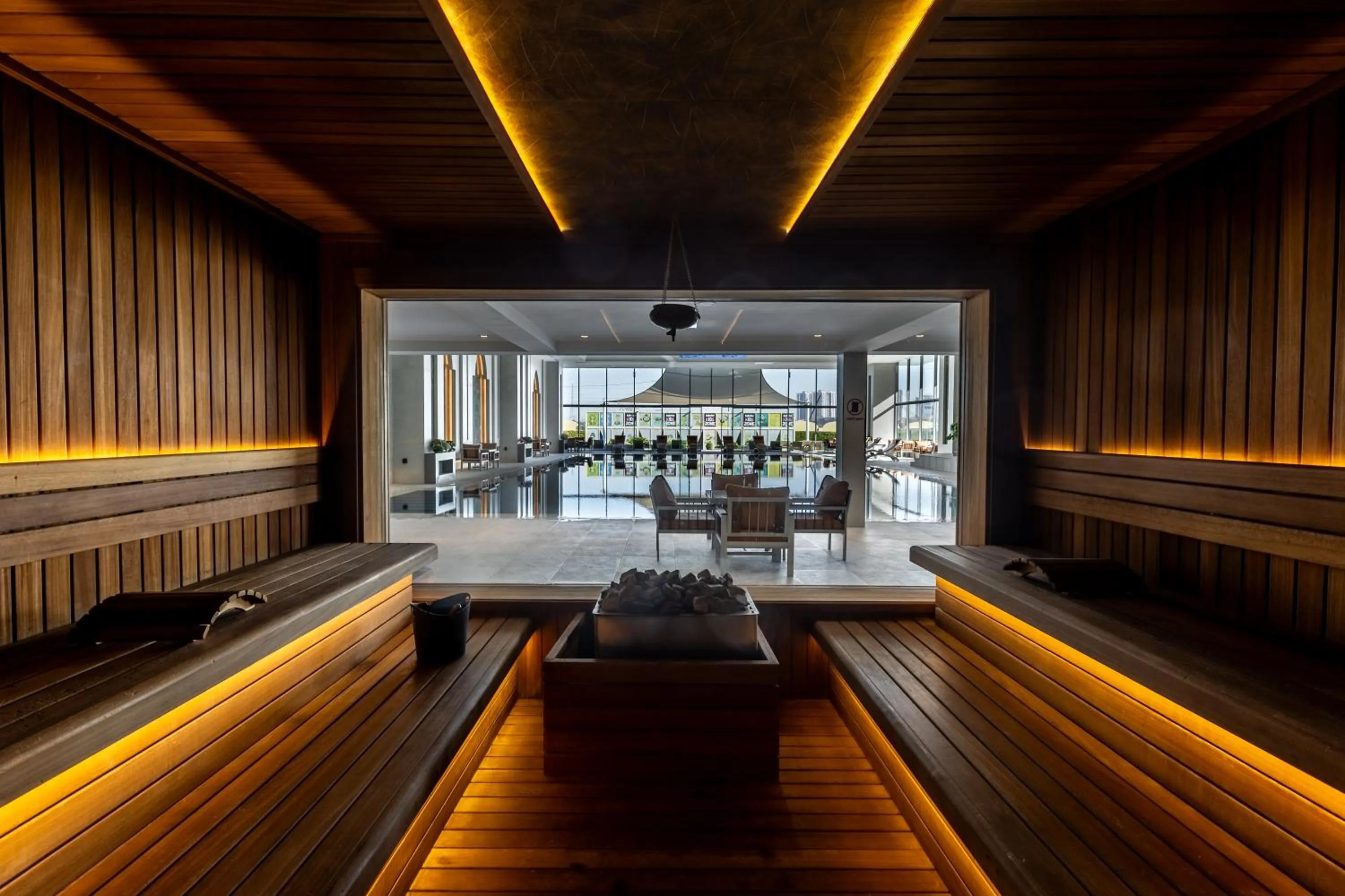 Sauna in Babylon Rotana Hotel