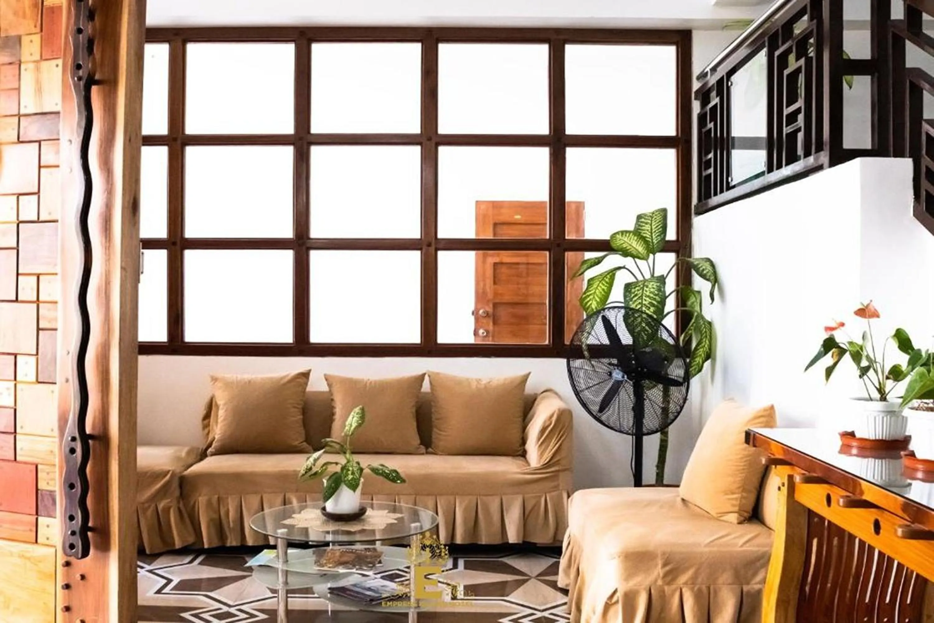 Seating area in Empress Island Hotel