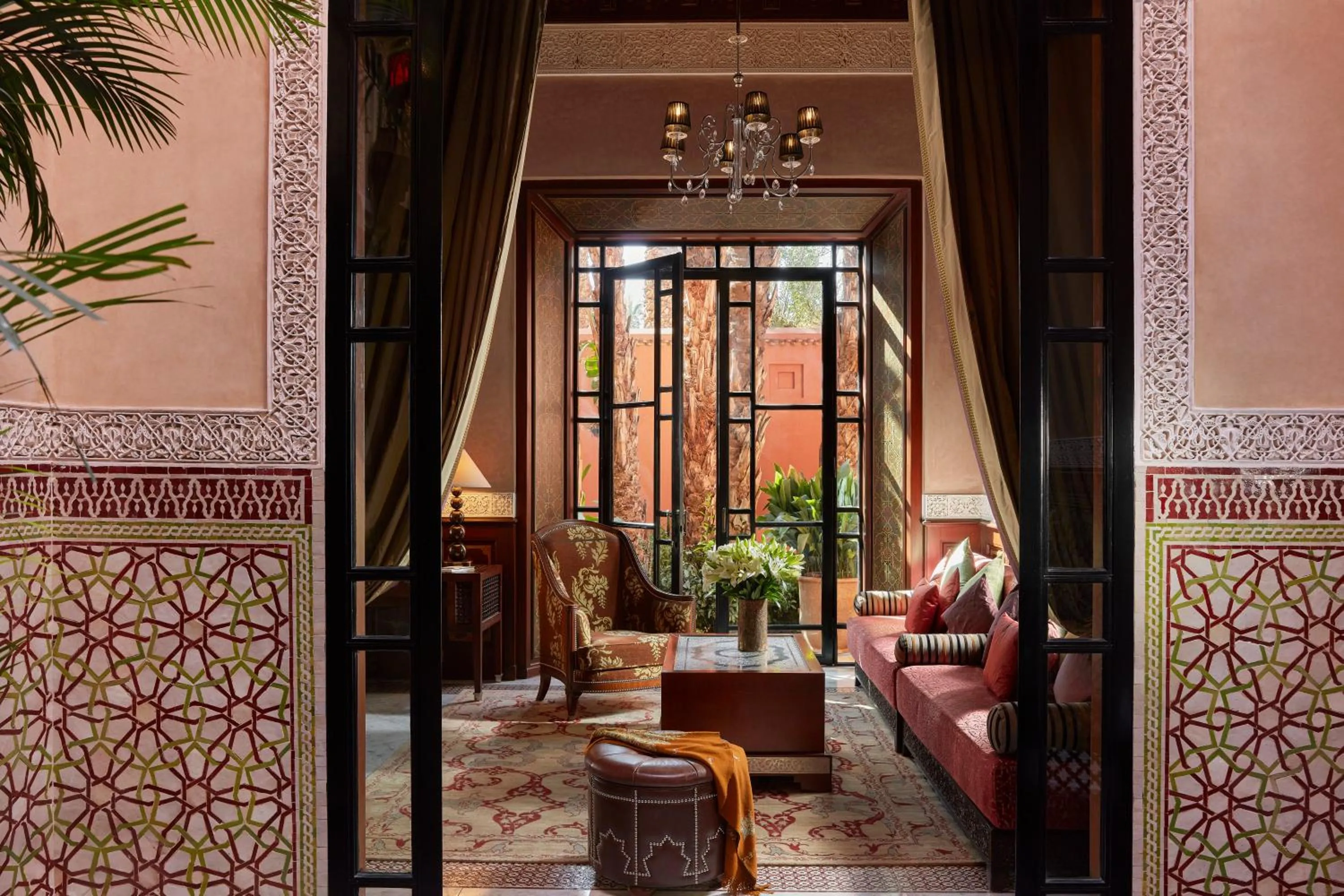 Living room in Royal Mansour Marrakech