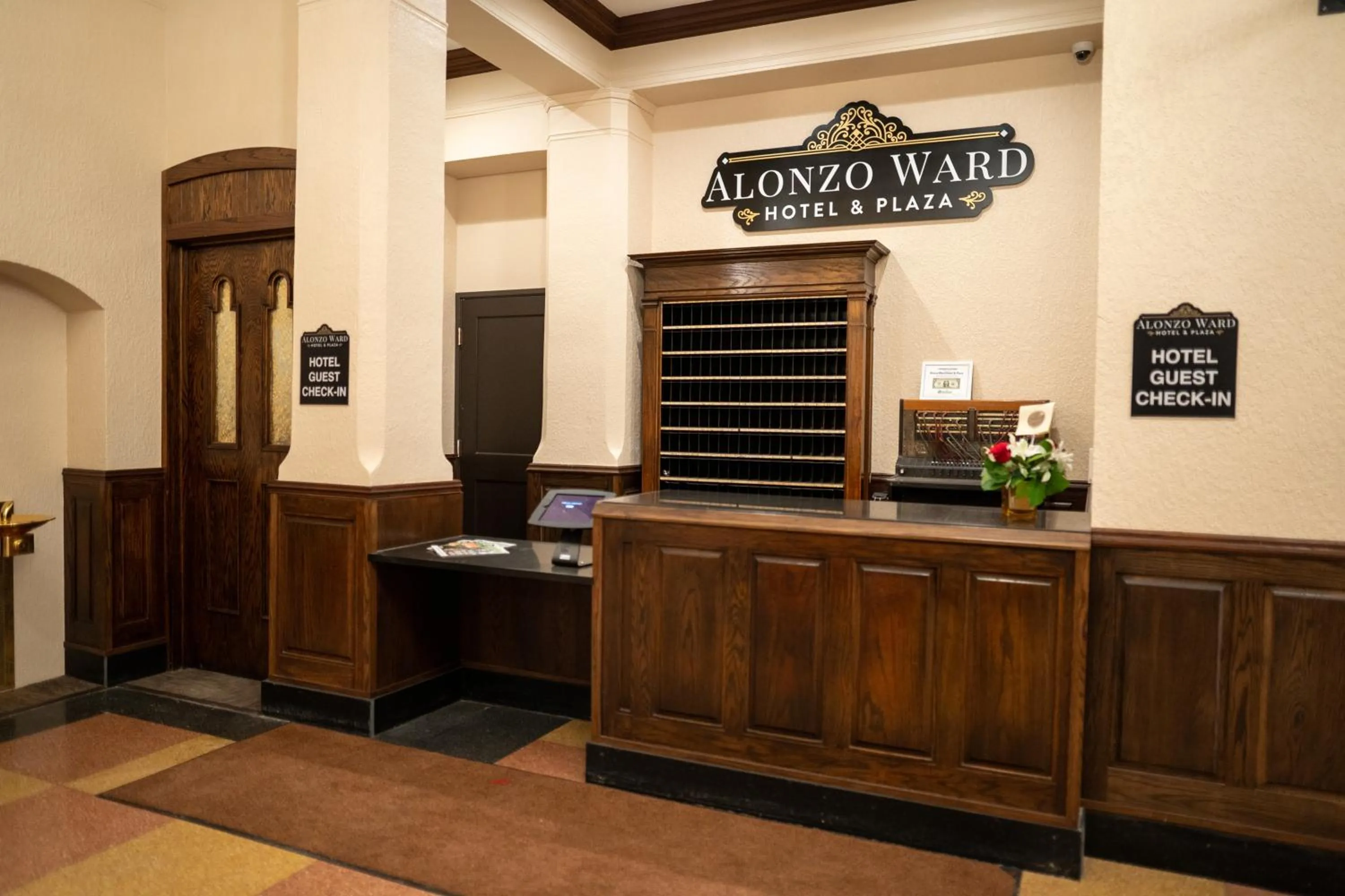 Lobby or reception in The Alonzo Ward Hotel