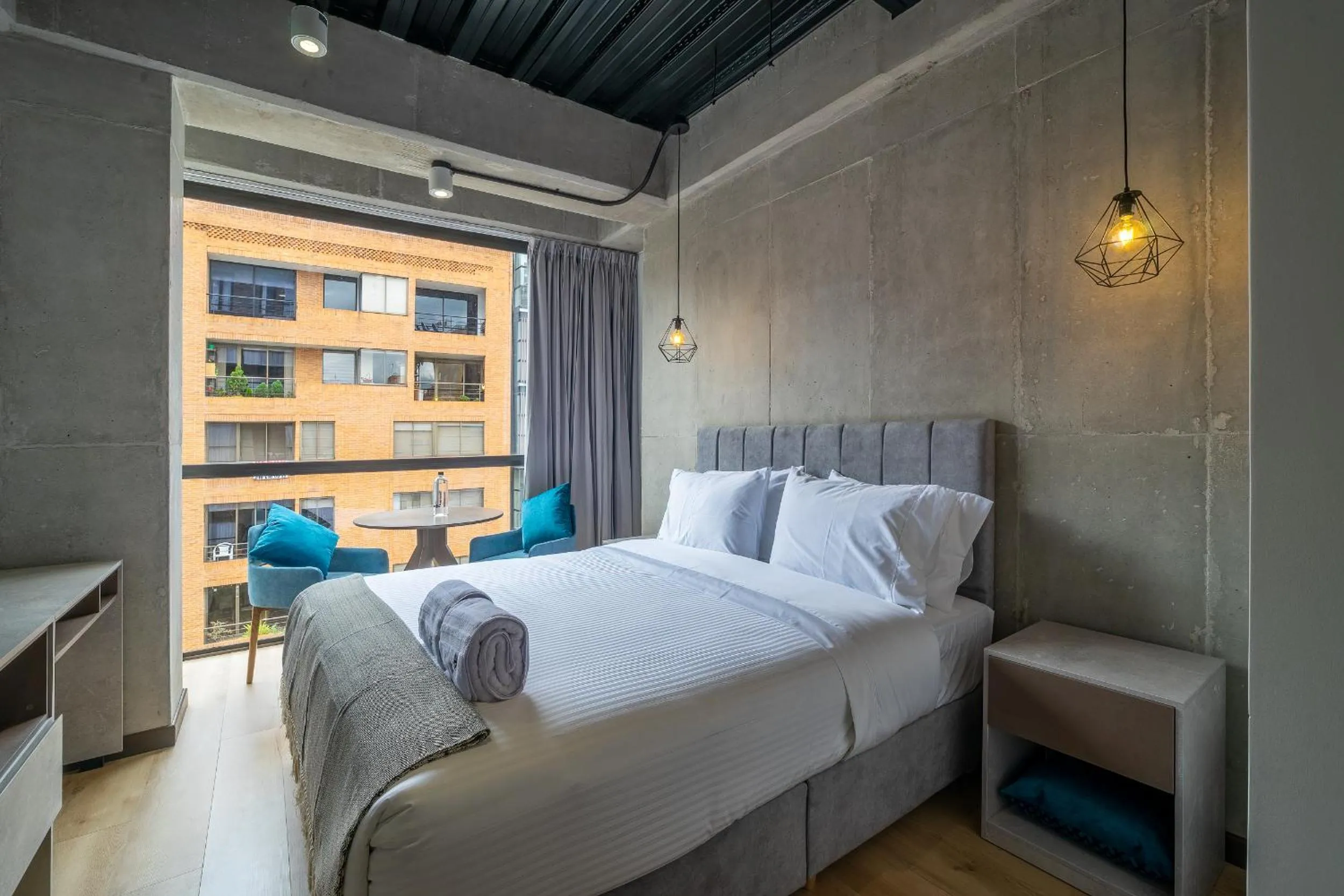 Bed in Beliving by Wynwood House