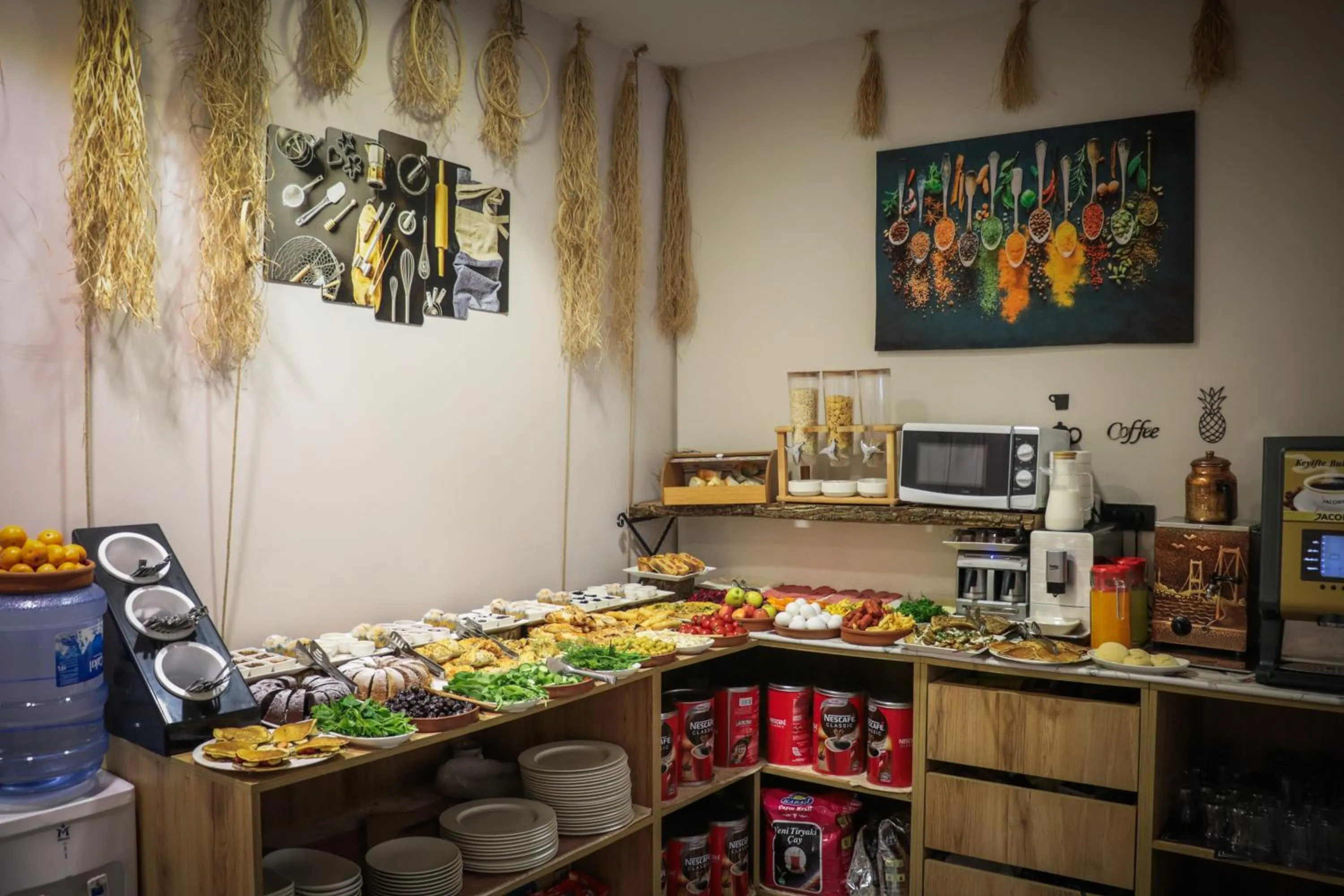 Kitchen or kitchenette in Linda Port Hotel