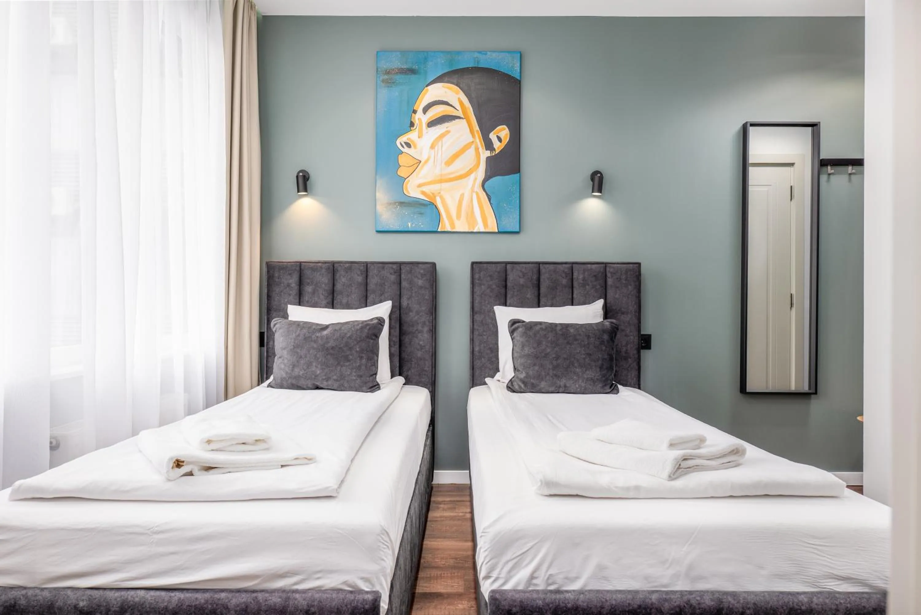 Bedroom, Bed in Luna Self Check-in Hotel Klaipeda