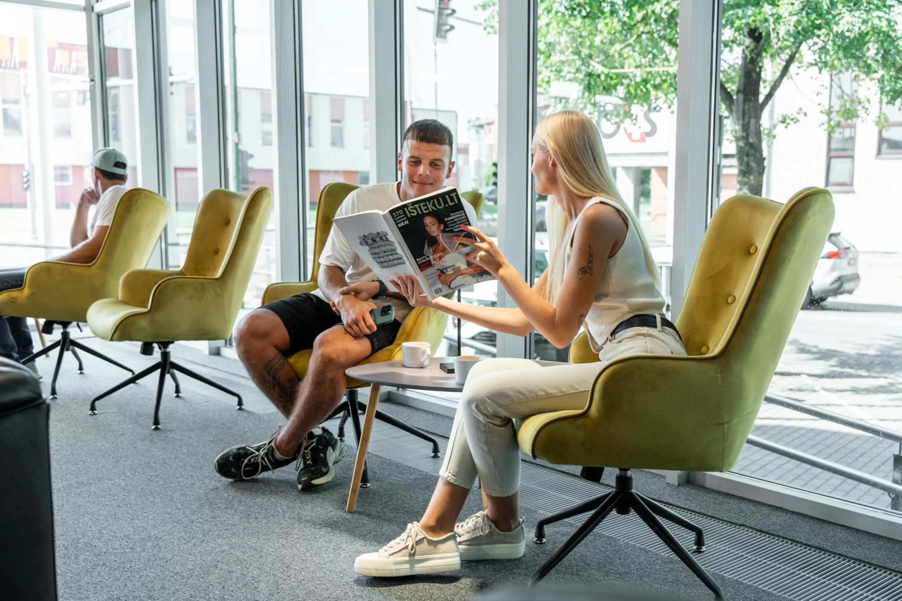 People in Luna Self Check-in Hotel Klaipeda