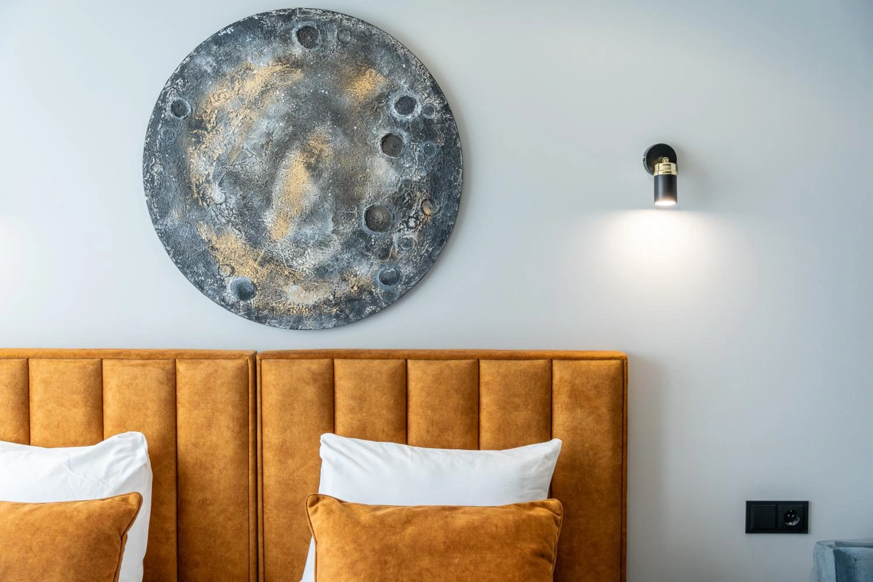 Photo of the whole room, Bed in Luna Self Check-in Hotel Klaipeda