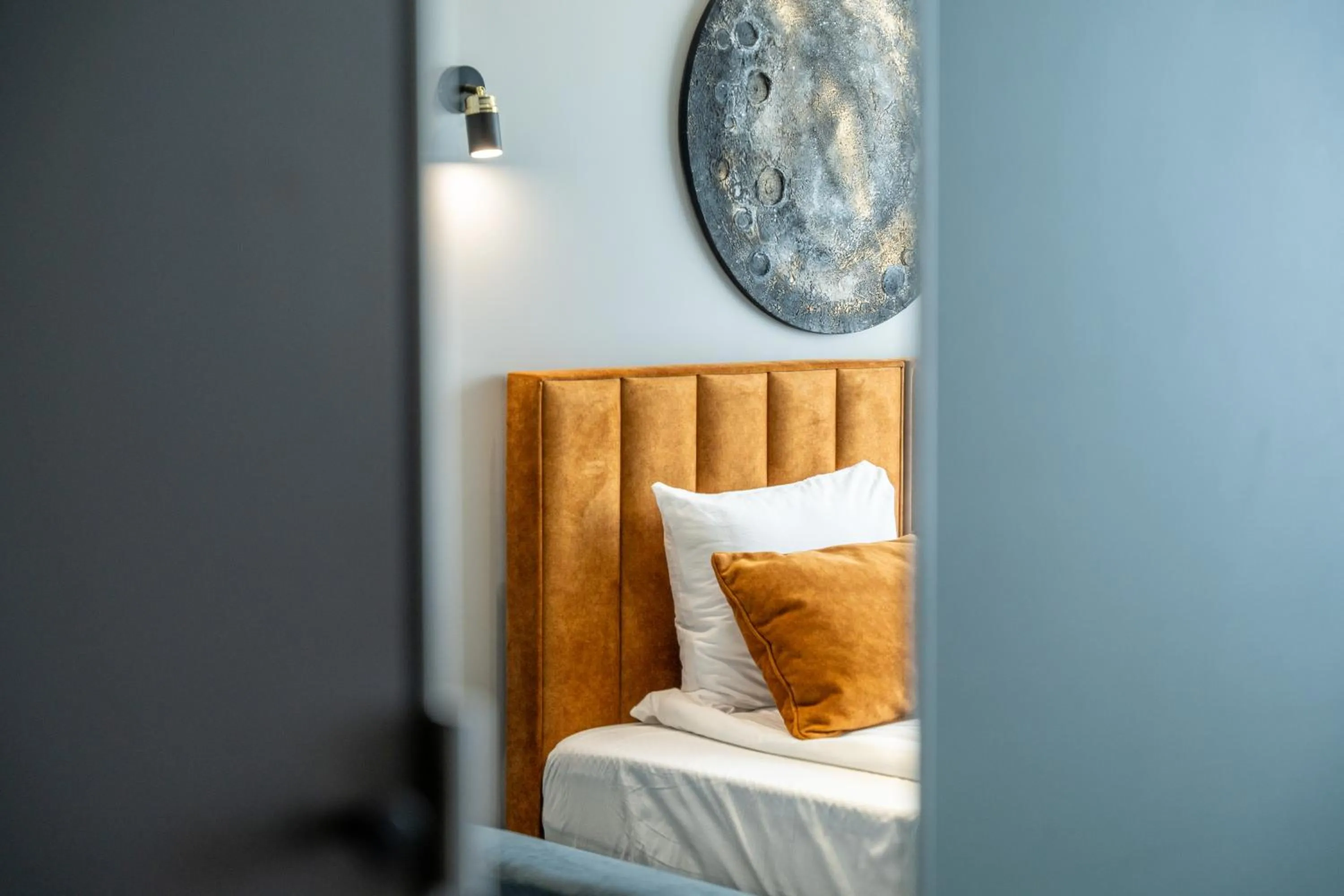 Bedroom, Bed in Luna Self Check-in Hotel Klaipeda