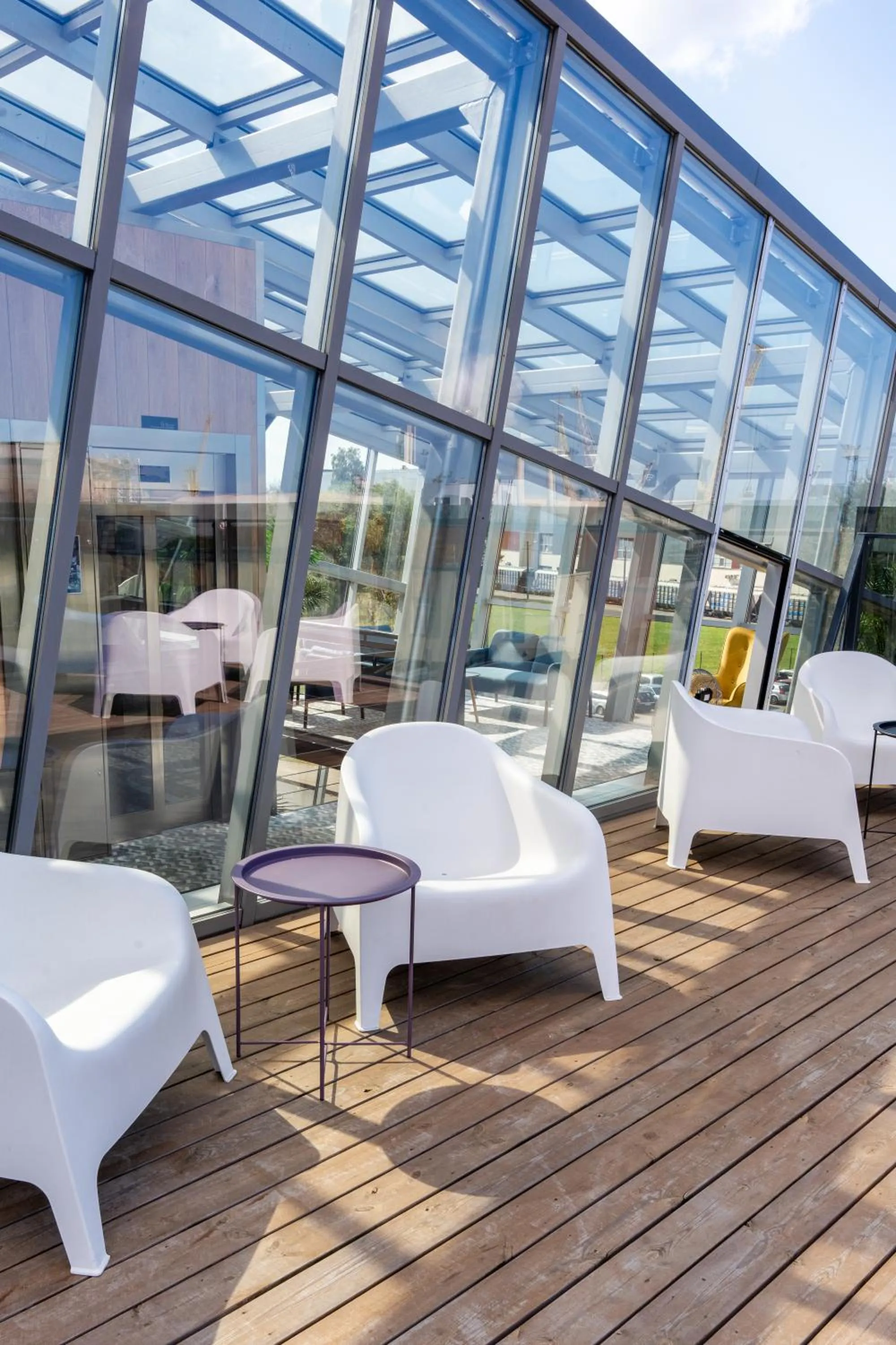 Patio in Luna Self Check-in Hotel Klaipeda