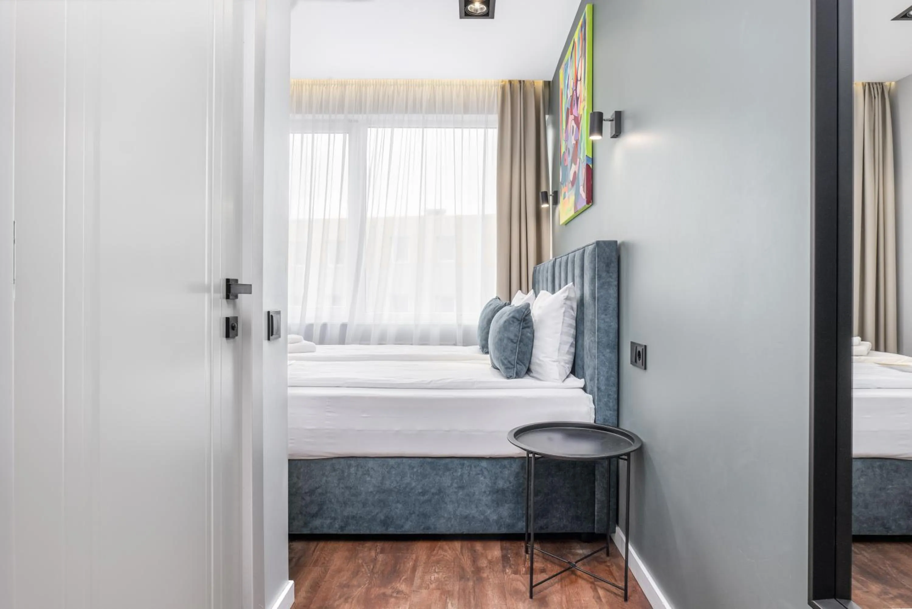 Bedroom, Bed in Luna Self Check-in Hotel Klaipeda