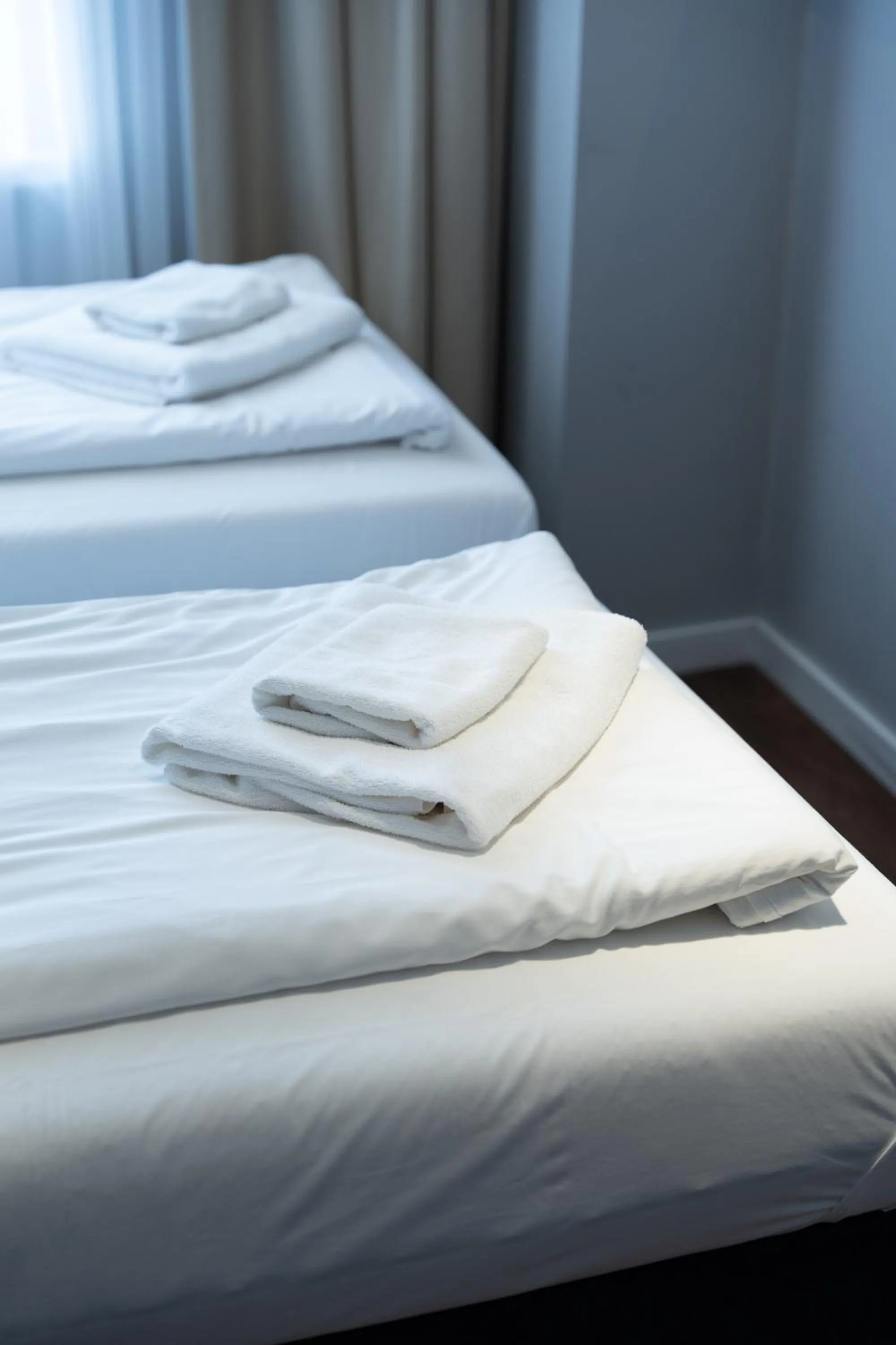 Bed in Luna Self Check-in Hotel Klaipeda