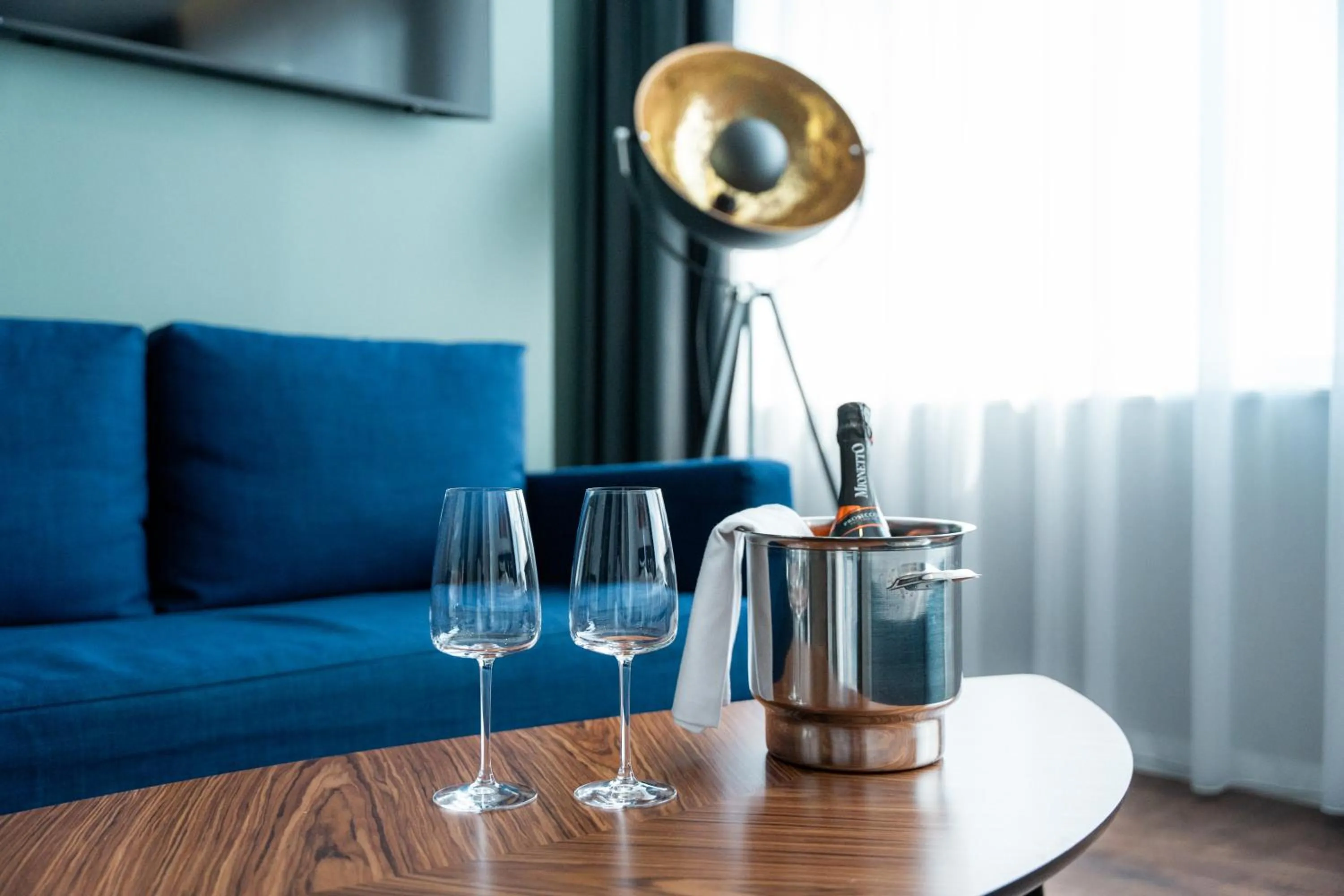 Living room in Luna Self Check-in Hotel Klaipeda