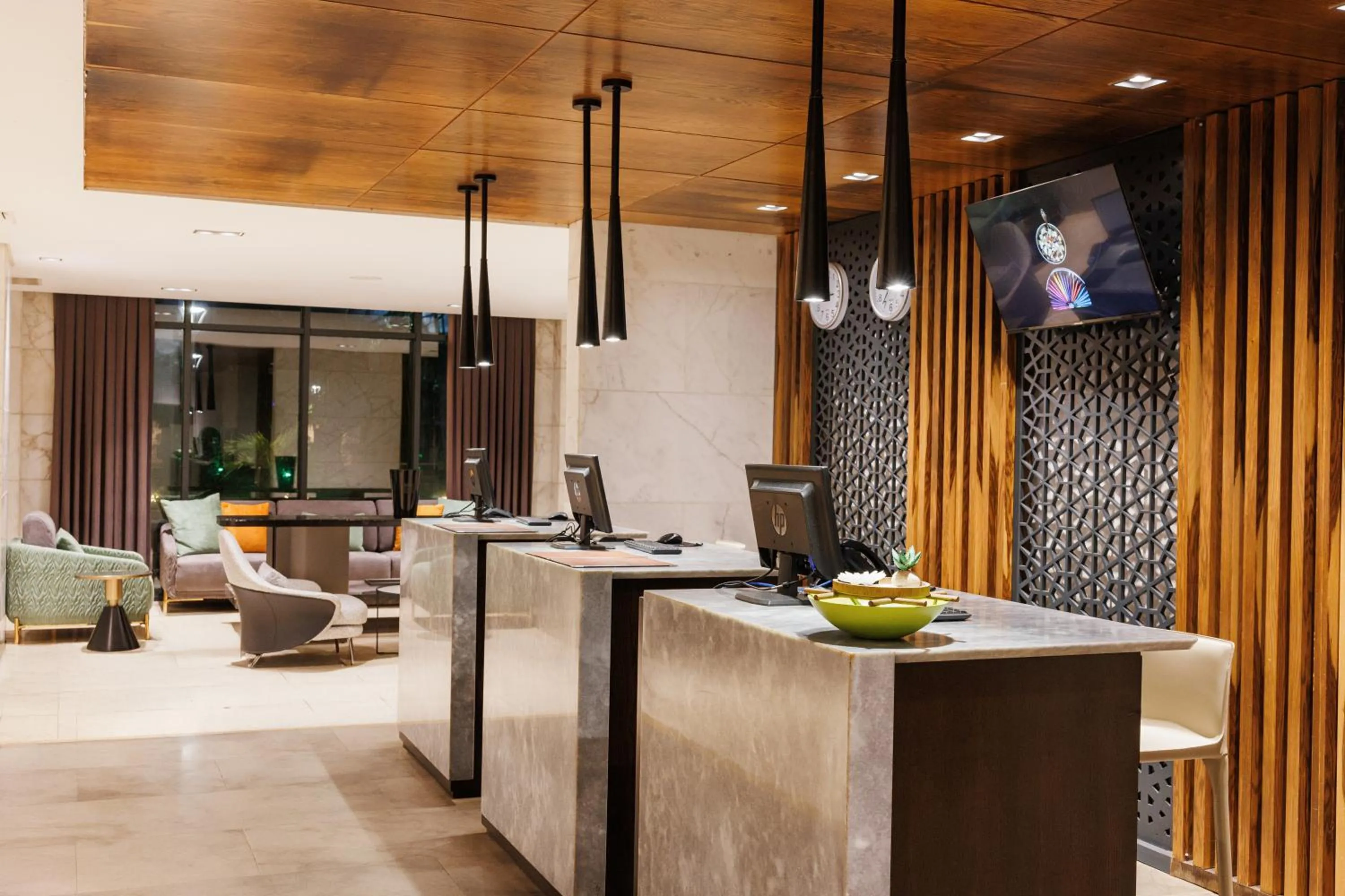 Lobby or reception in Riviera Royal Hotel