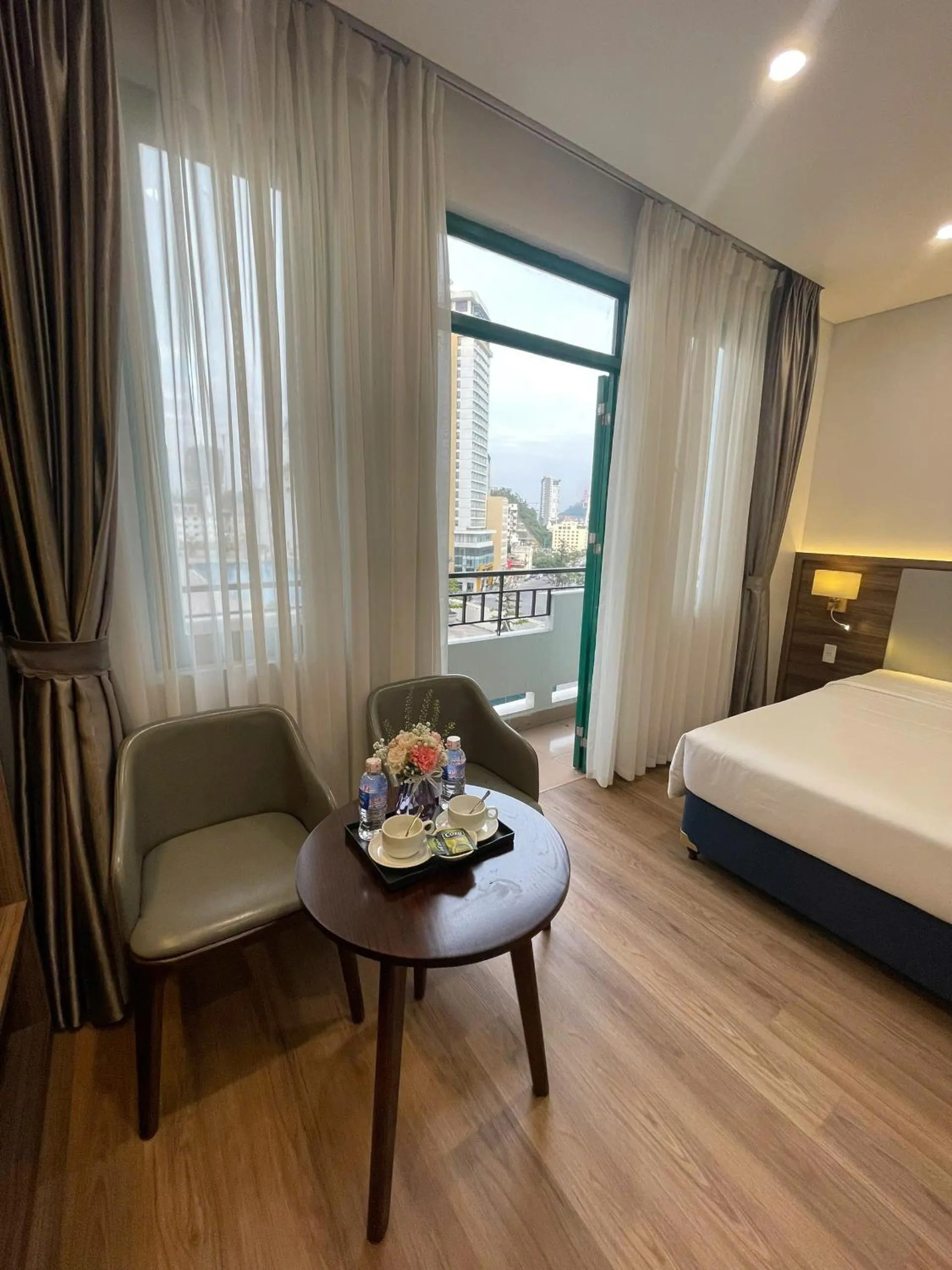 Bed in Central Halong Hotel