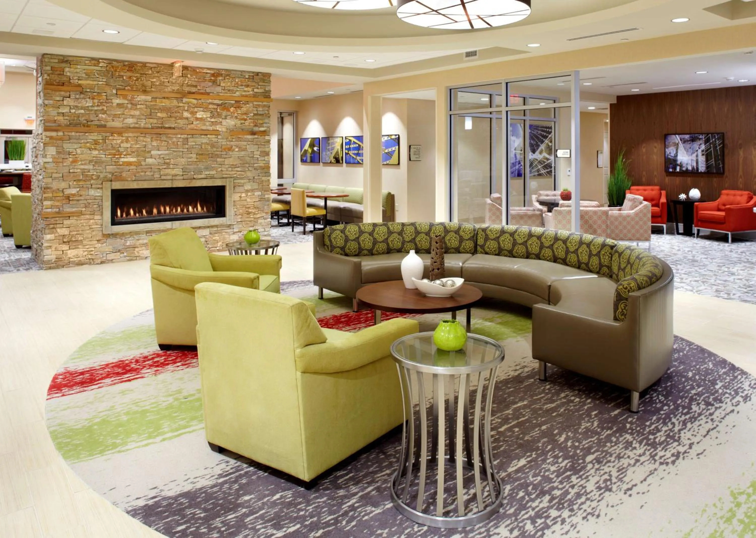 Lobby or reception in Homewood Suites by Hilton Pittsburgh Airport/Robinson Mall Area