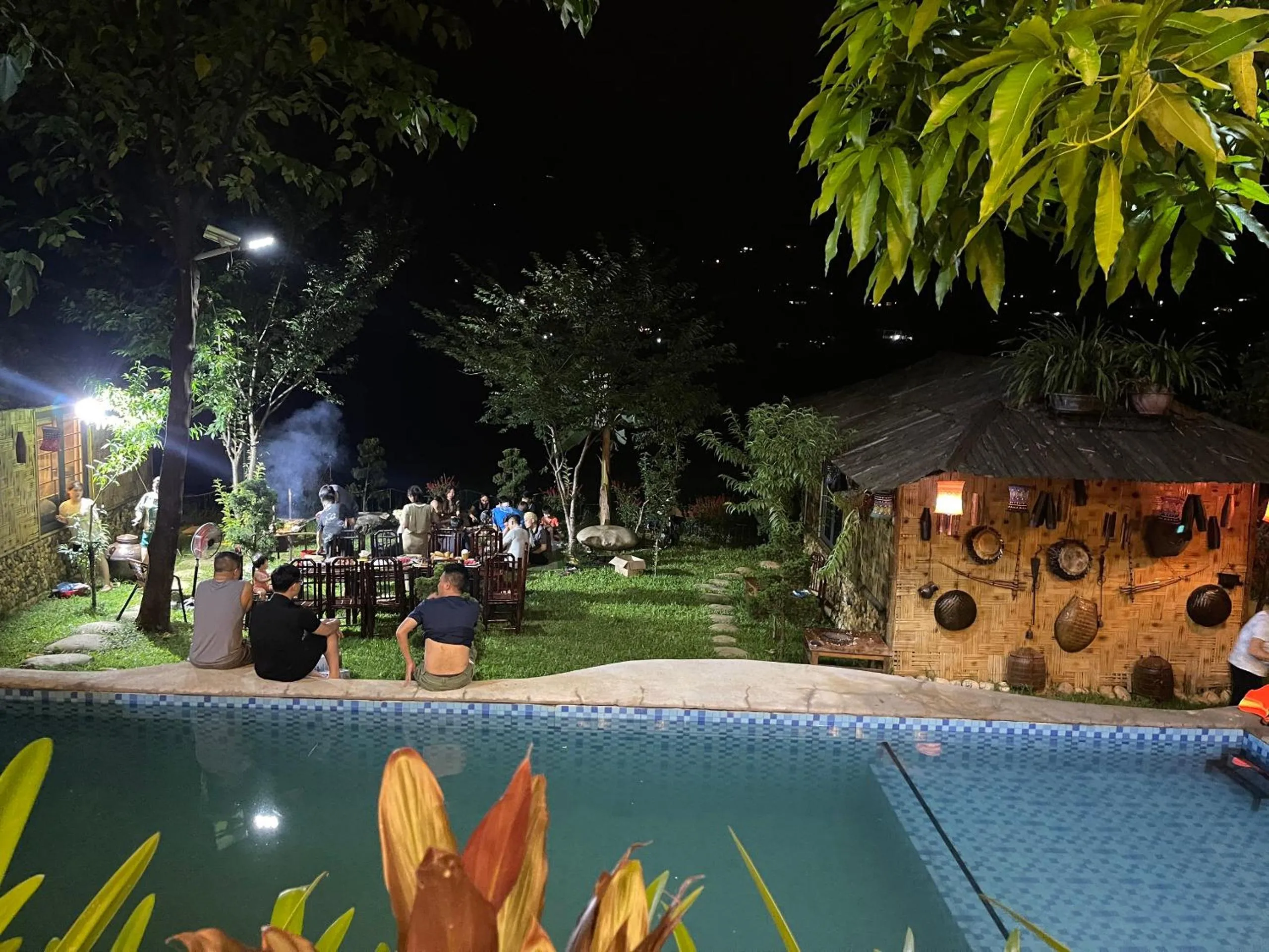 Swimming pool in Sapa Bamboo Eco