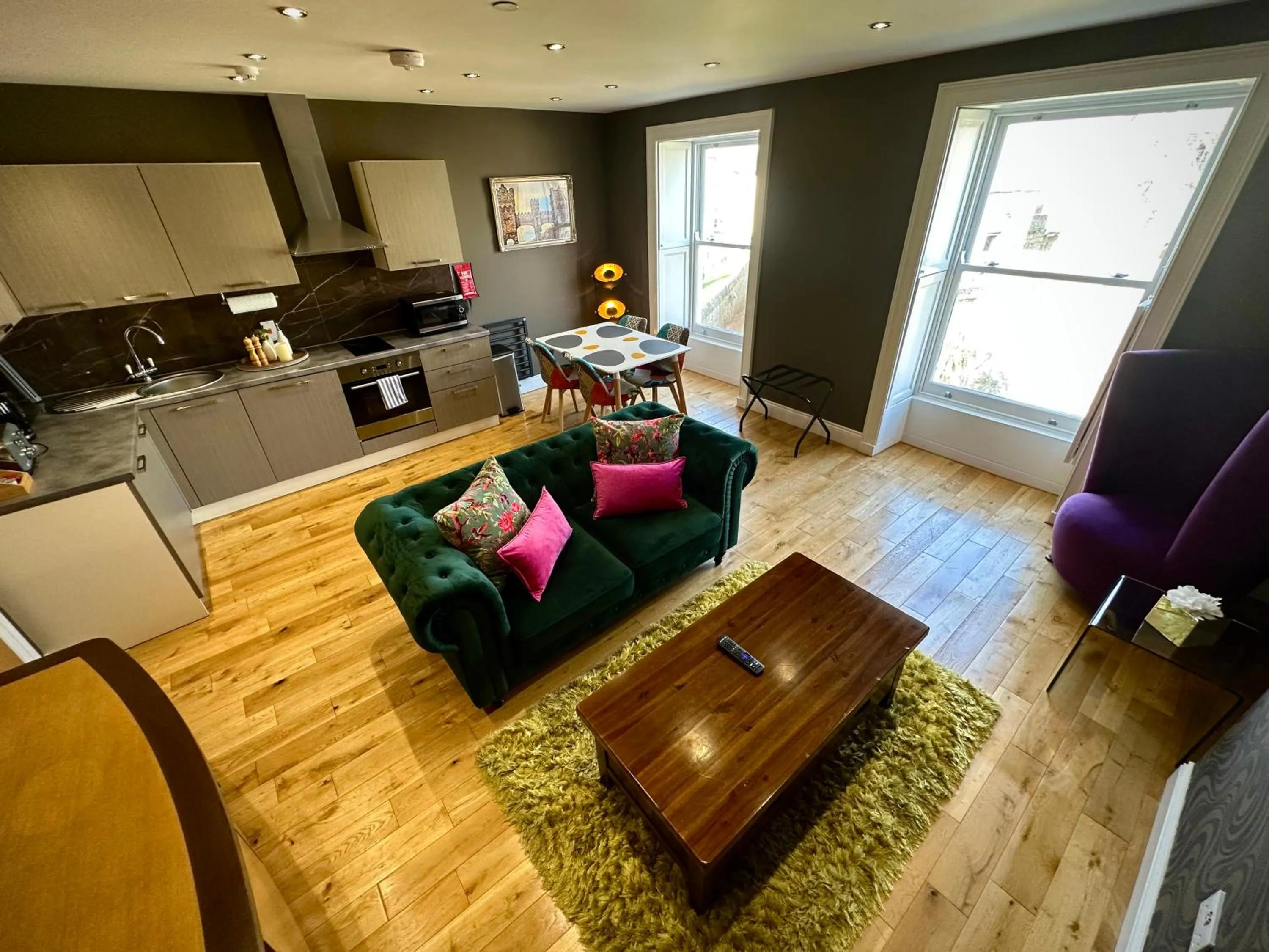 Kitchen or kitchenette in Halvard Apartments at Castletown