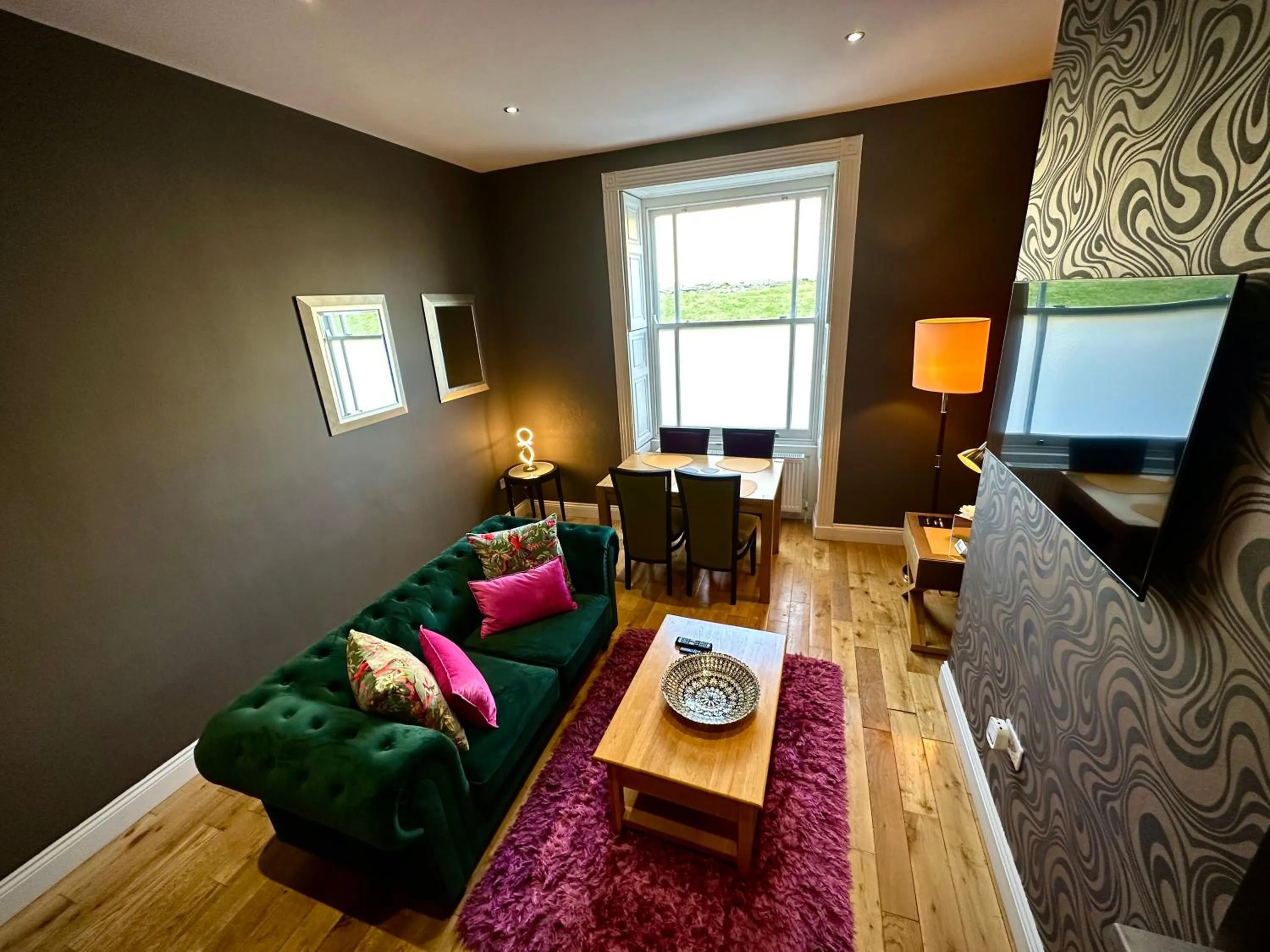 Living room in Halvard Apartments at Castletown